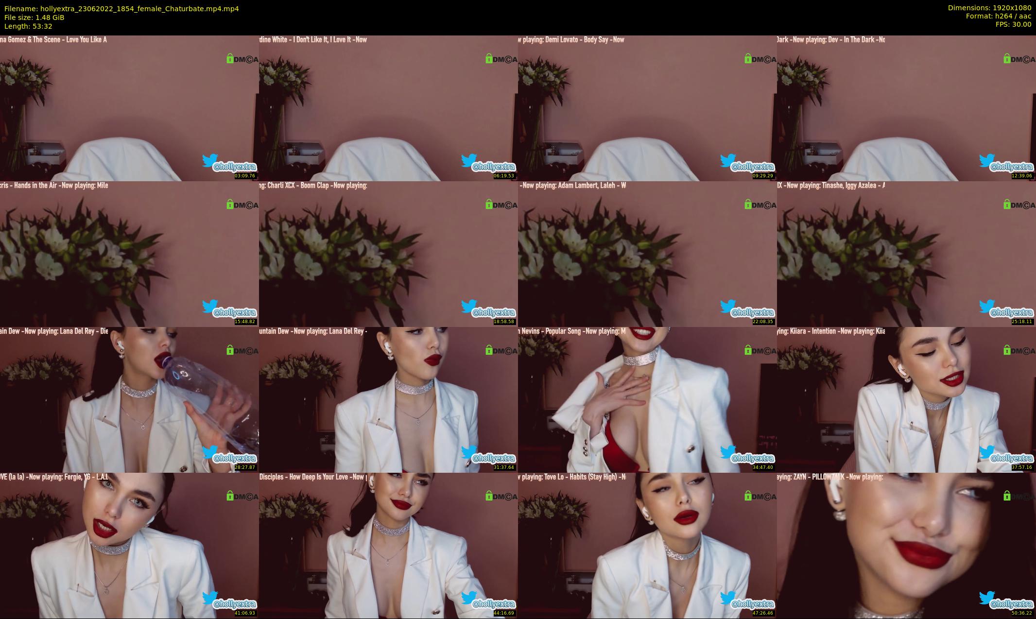 hollyextra — 54 minute Chaturbate female cam show recording, 1080p, Jun 23, 2022