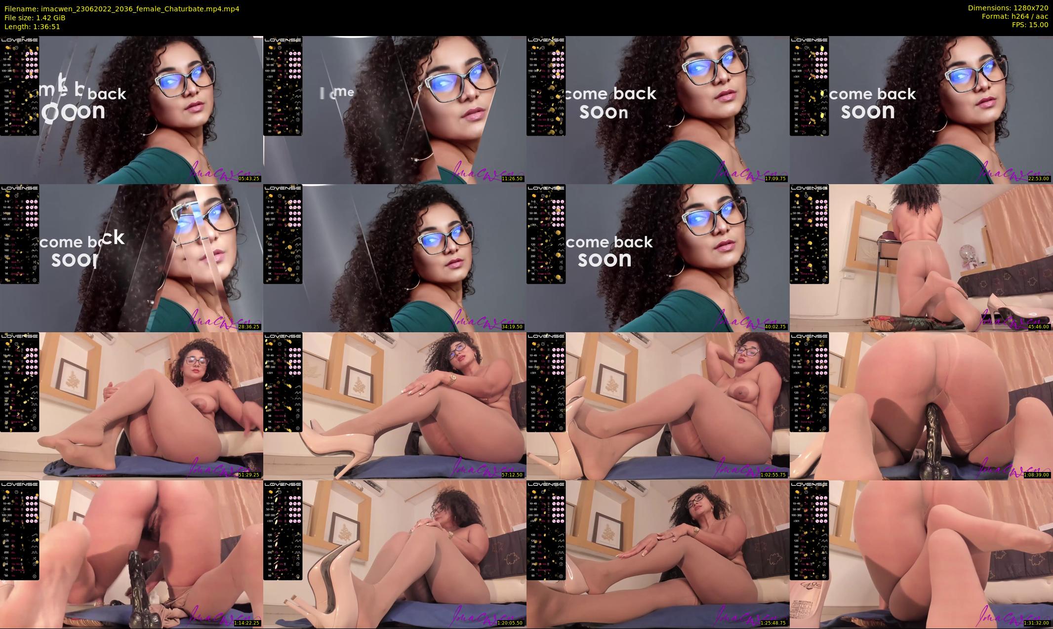 imacwen — 97 minute Chaturbate female cam show recording, 720p, Jun 23, 2022
