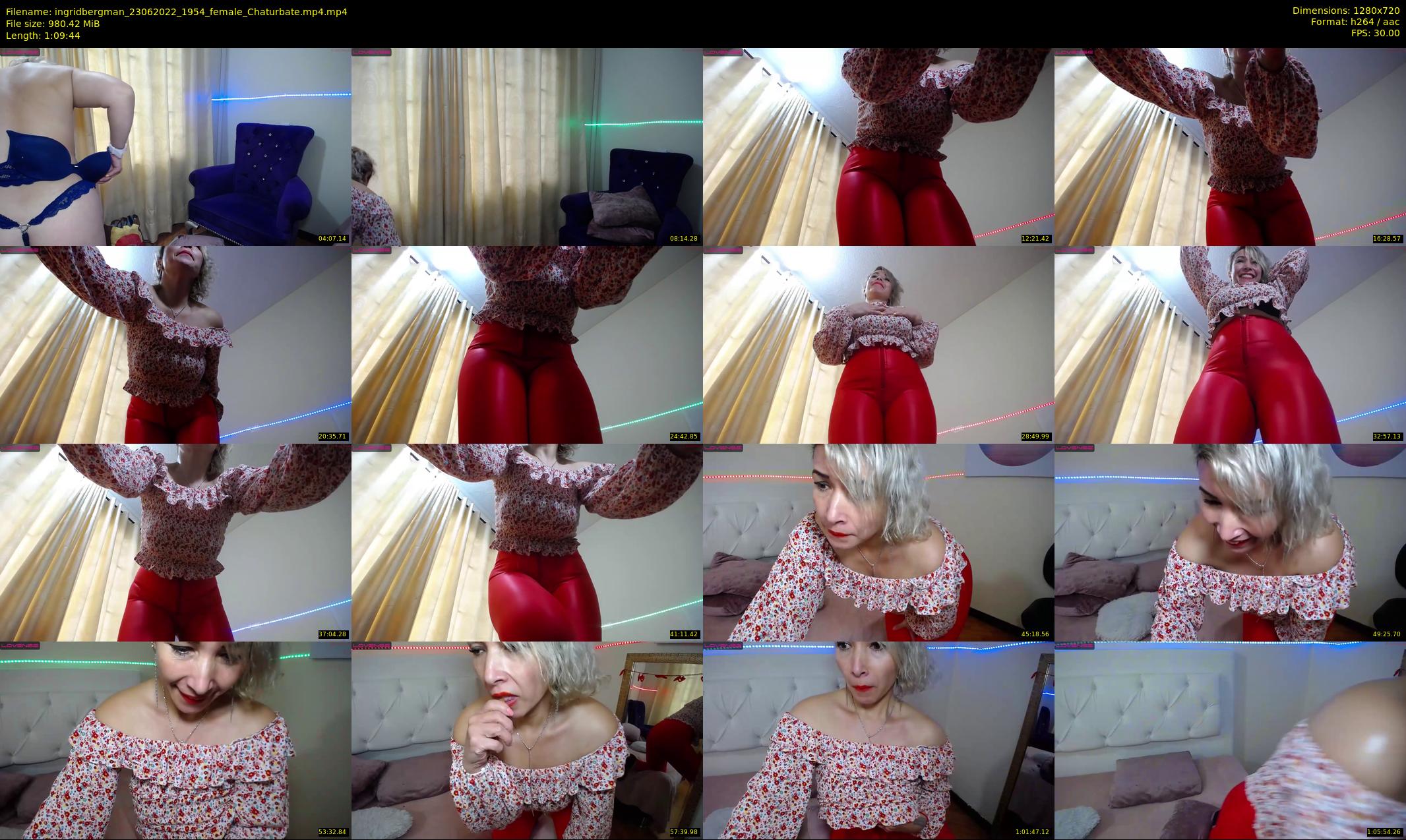 ingridbergman — 70 minute Chaturbate female cam show recording, 720p, Jun 23, 2022