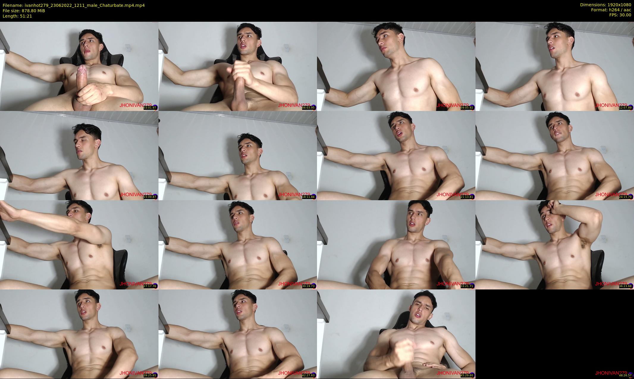 ivanhot279 — 52 minute Chaturbate male cam show recording, 1080p, Jun 23, 2022