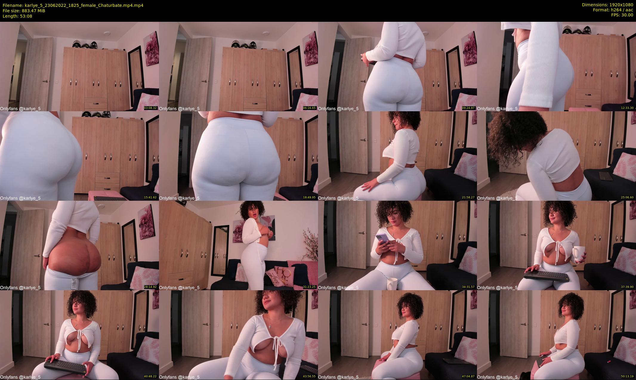 karlye_5 — 54 minute Chaturbate female cam show recording, 1080p, Jun 23, 2022