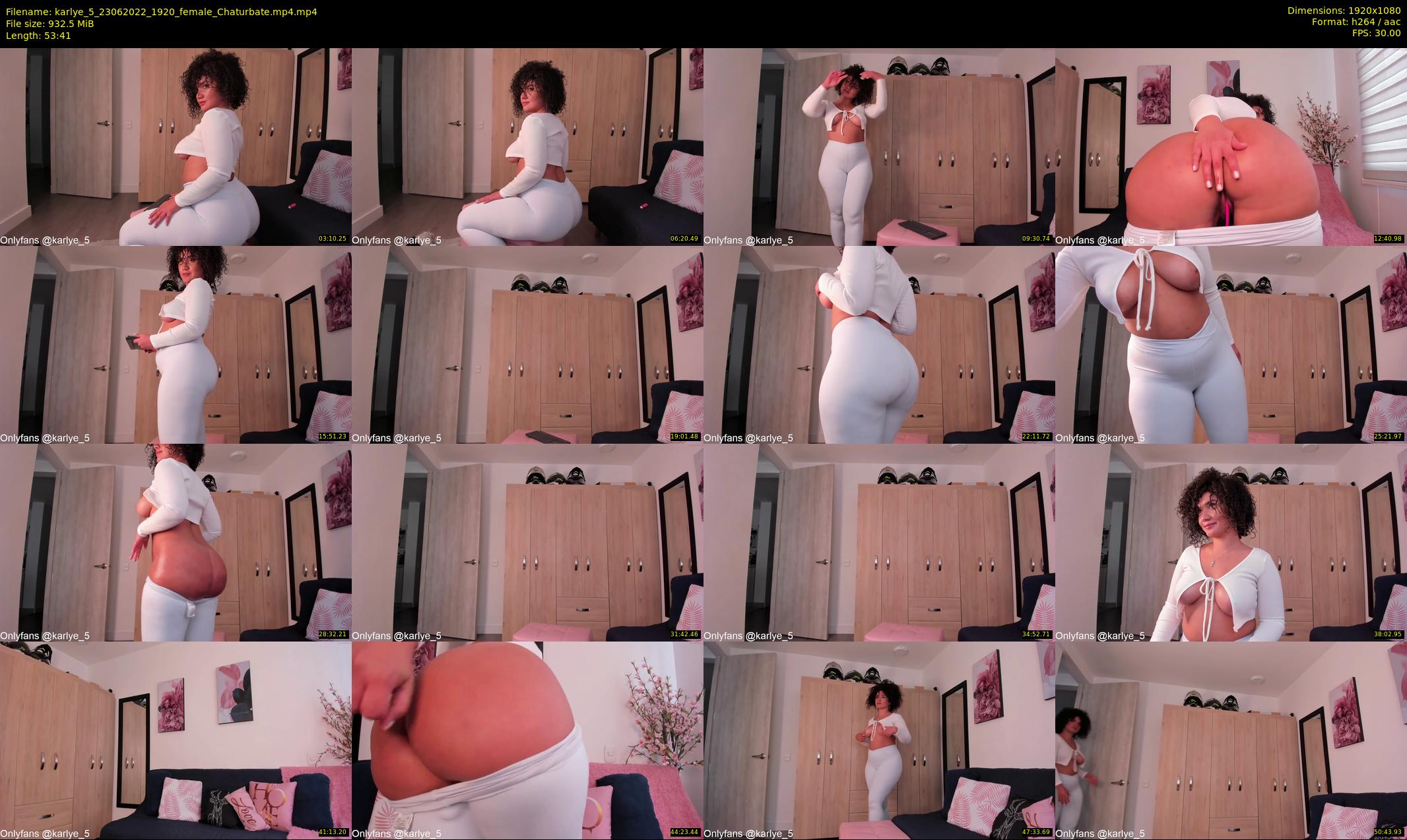 karlye_5 — 54 minute Chaturbate female cam show recording, 1080p, Jun 23, 2022