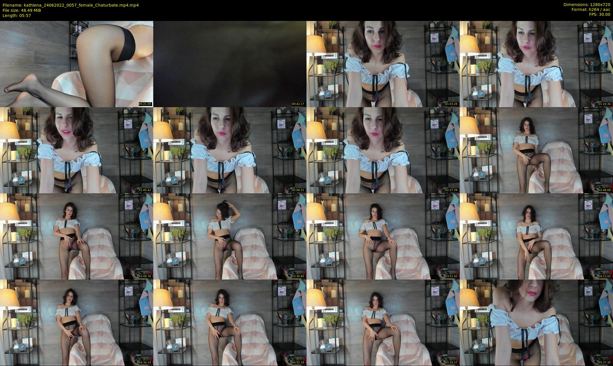 kathlena — 6 minute Chaturbate female cam show recording, 720p, Jun 24, 2022
