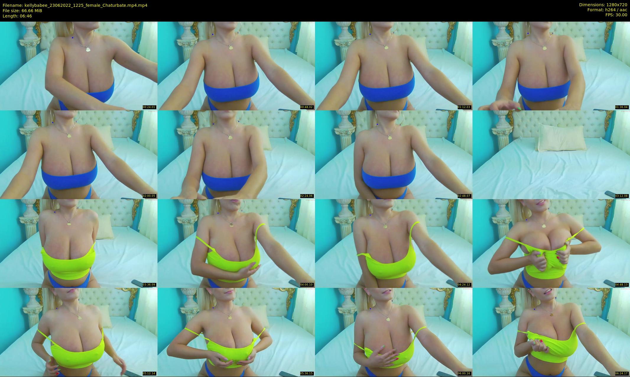 kellybabee — 7 minute Chaturbate female cam show recording, 720p, Jun 23, 2022