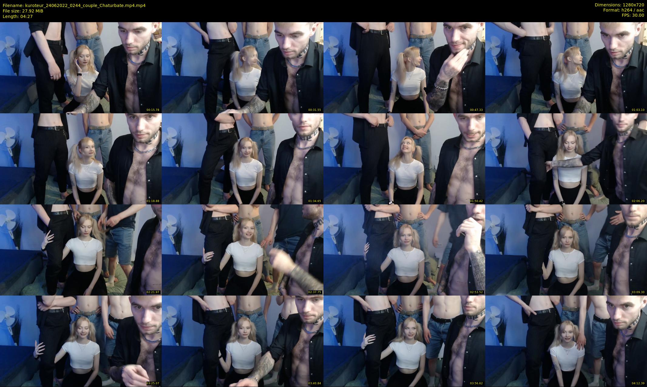 kuroteur — 5 minute Chaturbate couple cam show recording, 720p, Jun 24, 2022