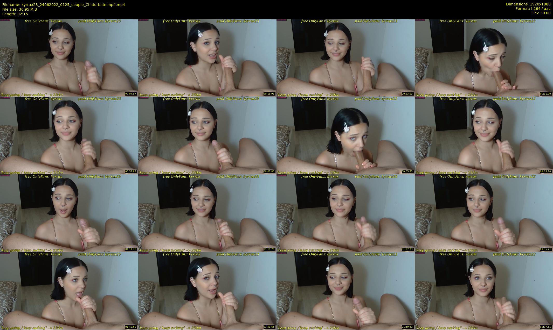 kyrrax23 — 3 minute Chaturbate couple cam show recording, 1080p, Jun 24, 2022