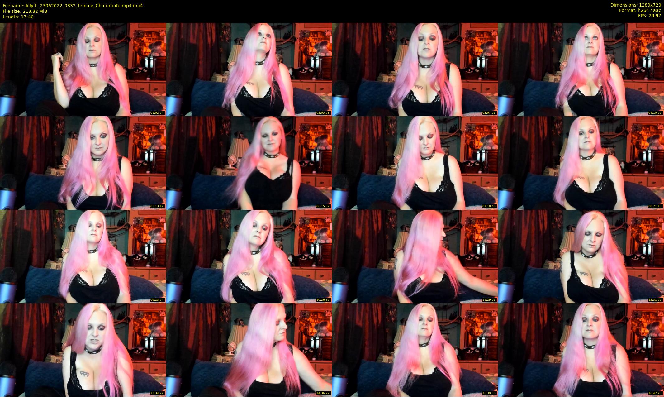 lillyth — 18 minute Chaturbate female cam show recording, 720p, Jun 23, 2022