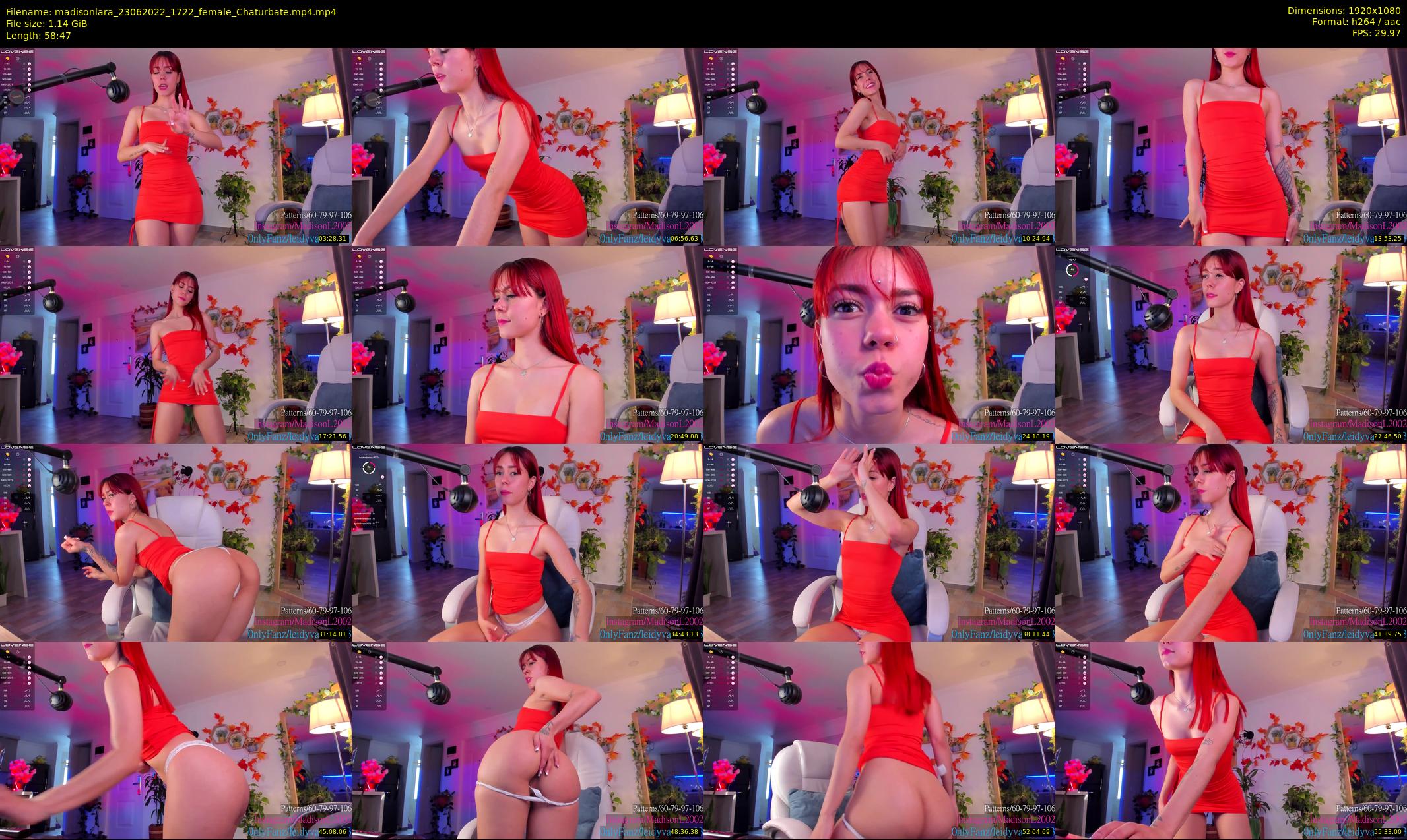 madisonlara — 59 minute Chaturbate female cam show recording, 1080p, Jun 23, 2022