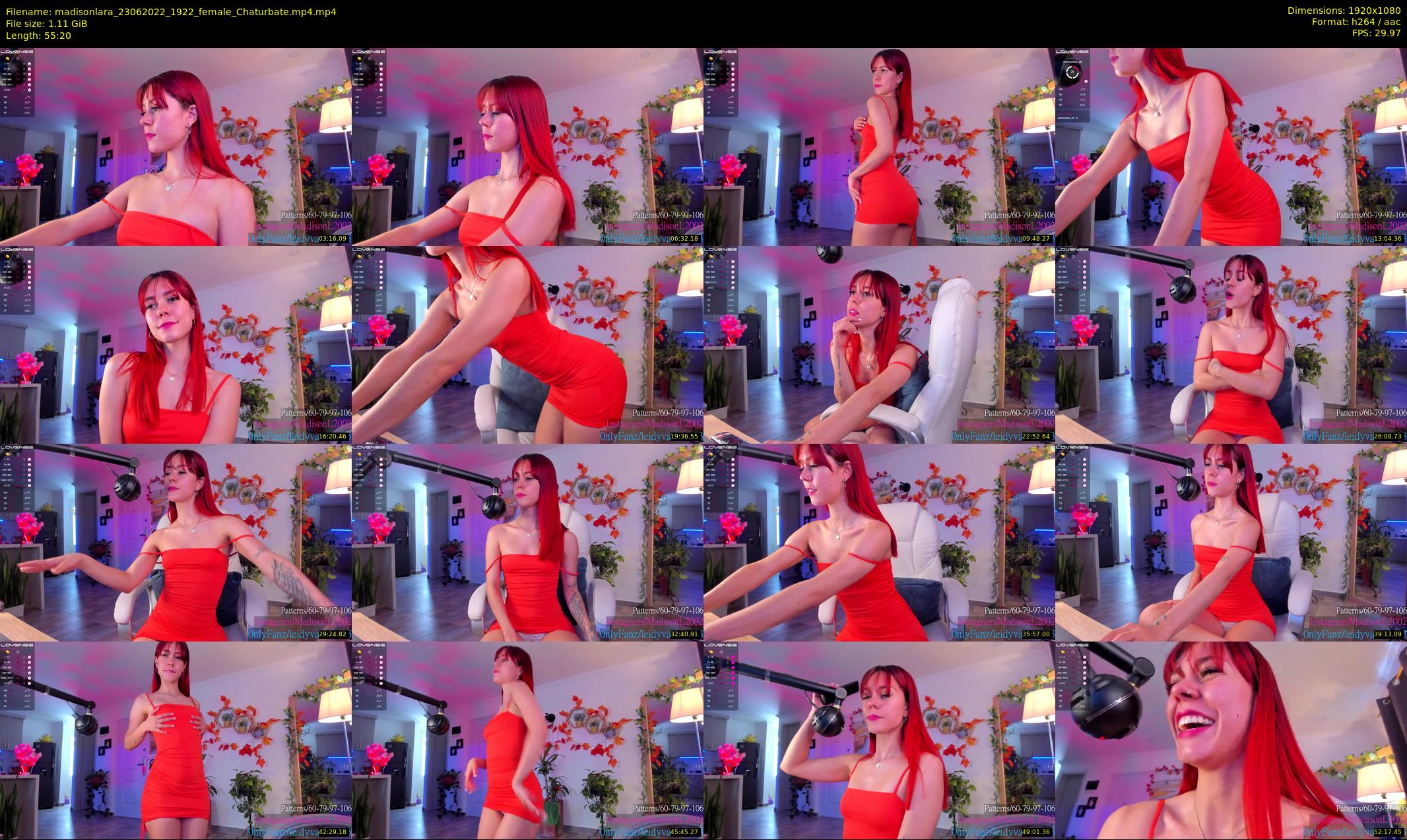 madisonlara — 56 minute Chaturbate female cam show recording, 1080p, Jun 23, 2022