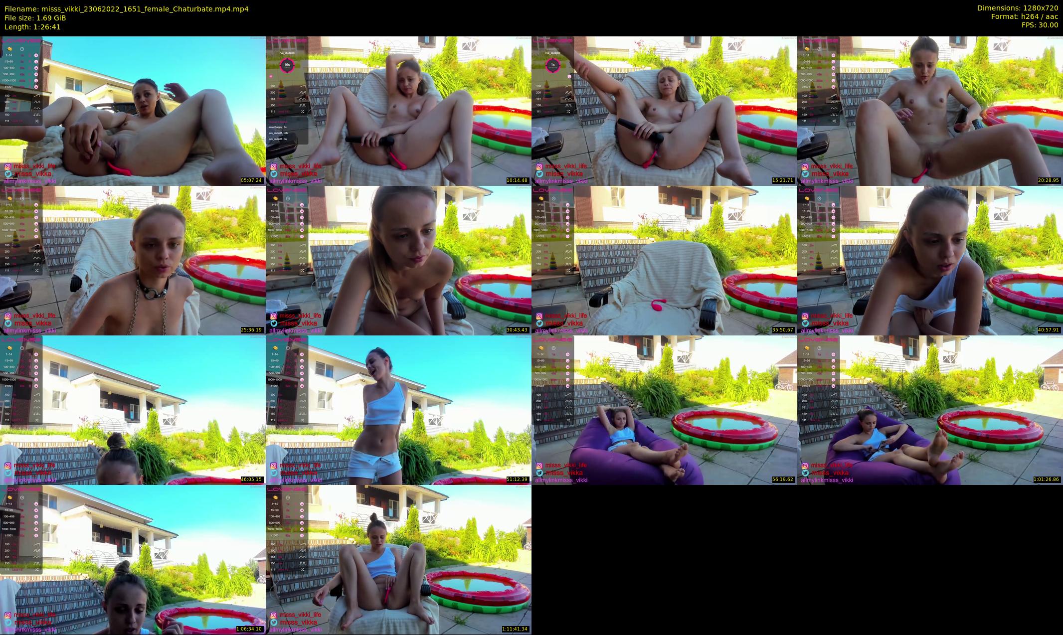 misss_vikki — 87 minute Chaturbate female cam show recording, 720p, Jun 23, 2022