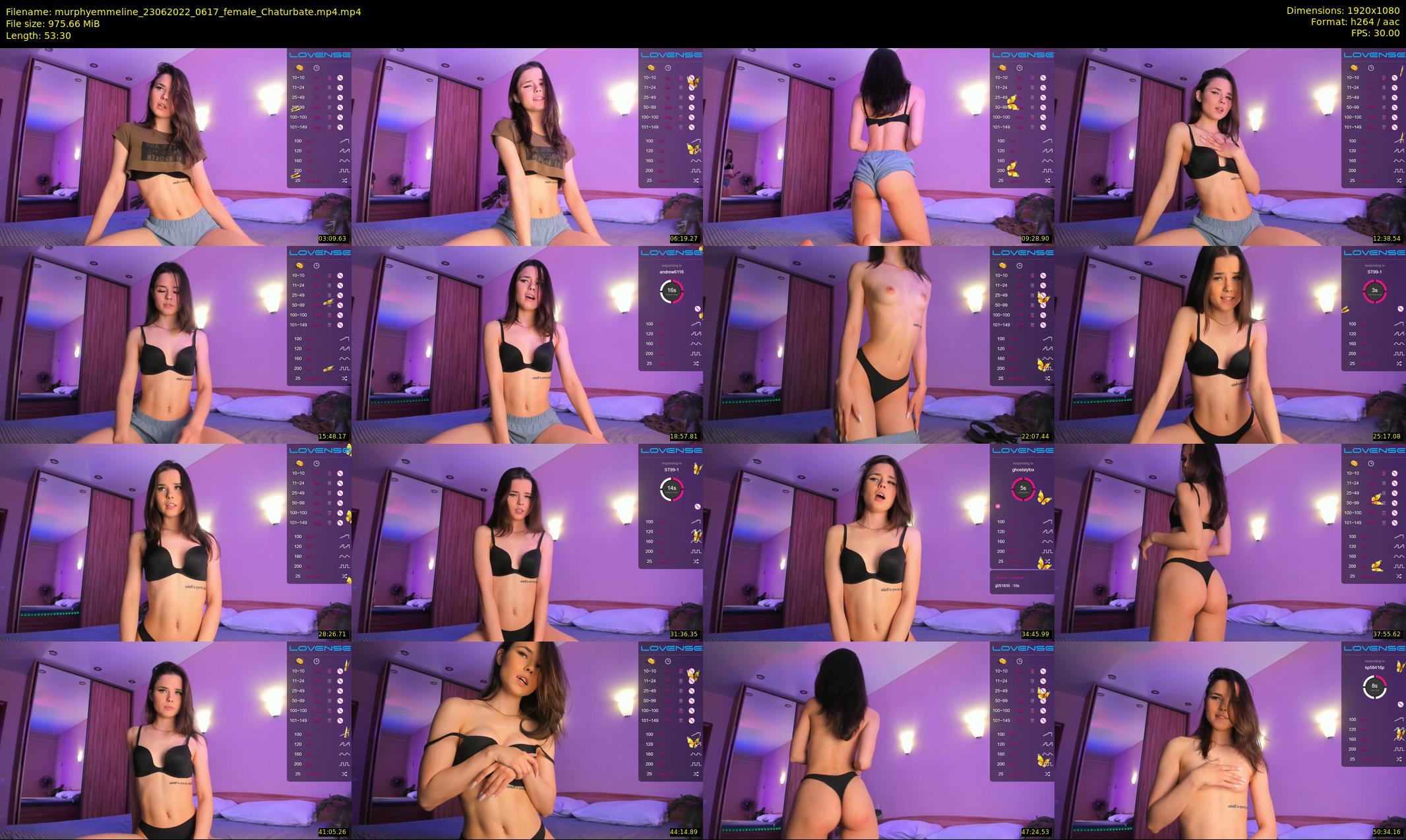murphyemmeline — 54 minute Chaturbate female cam show recording, 1080p, Jun 23, 2022