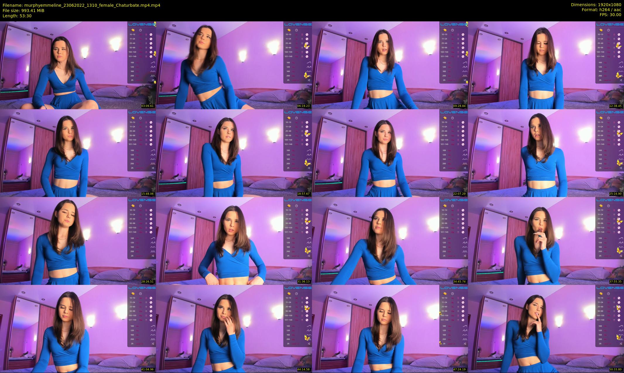 murphyemmeline — 54 minute Chaturbate female cam show recording, 1080p, Jun 23, 2022