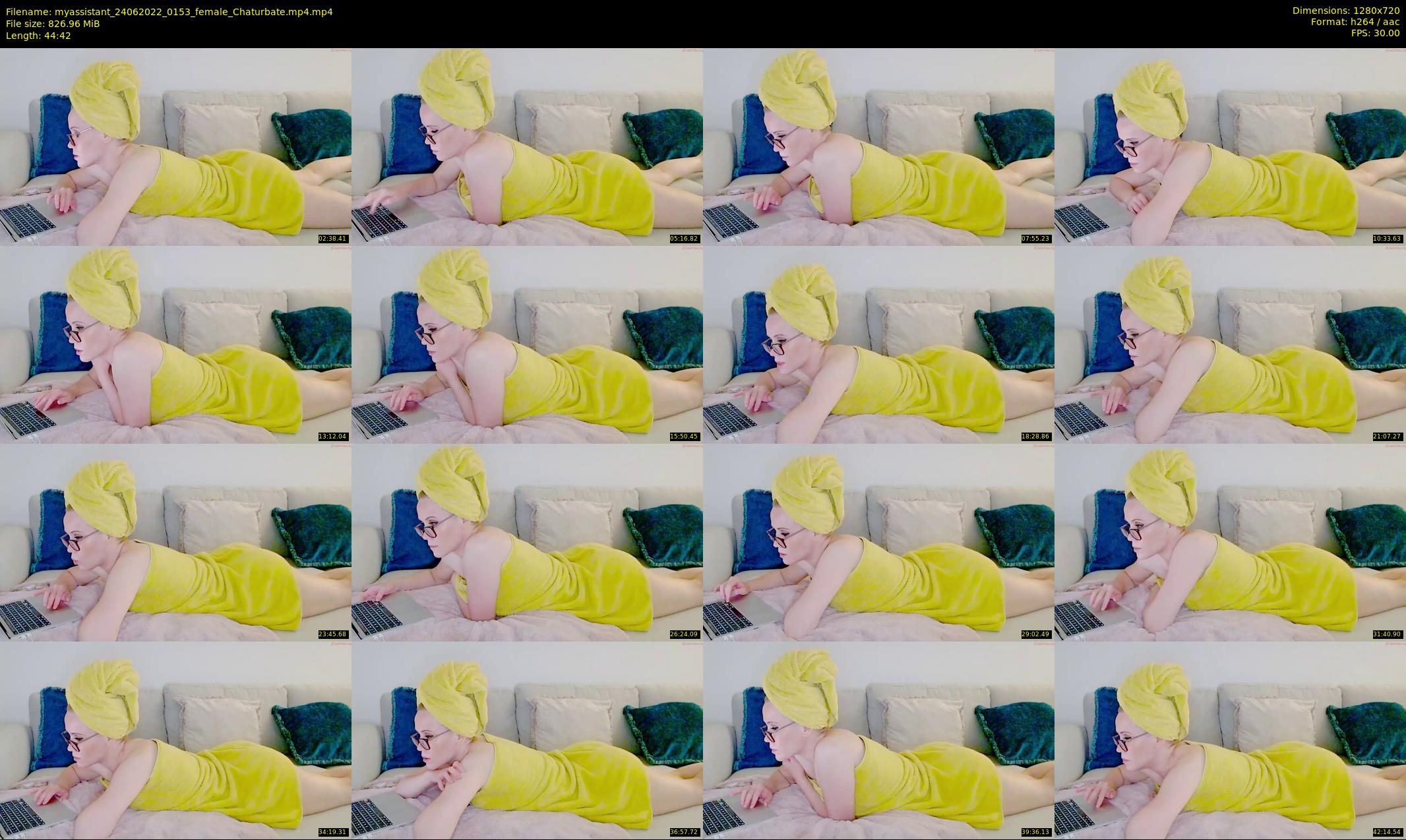 myassistant — 45 minute Chaturbate female cam show recording, 720p, Jun 24, 2022