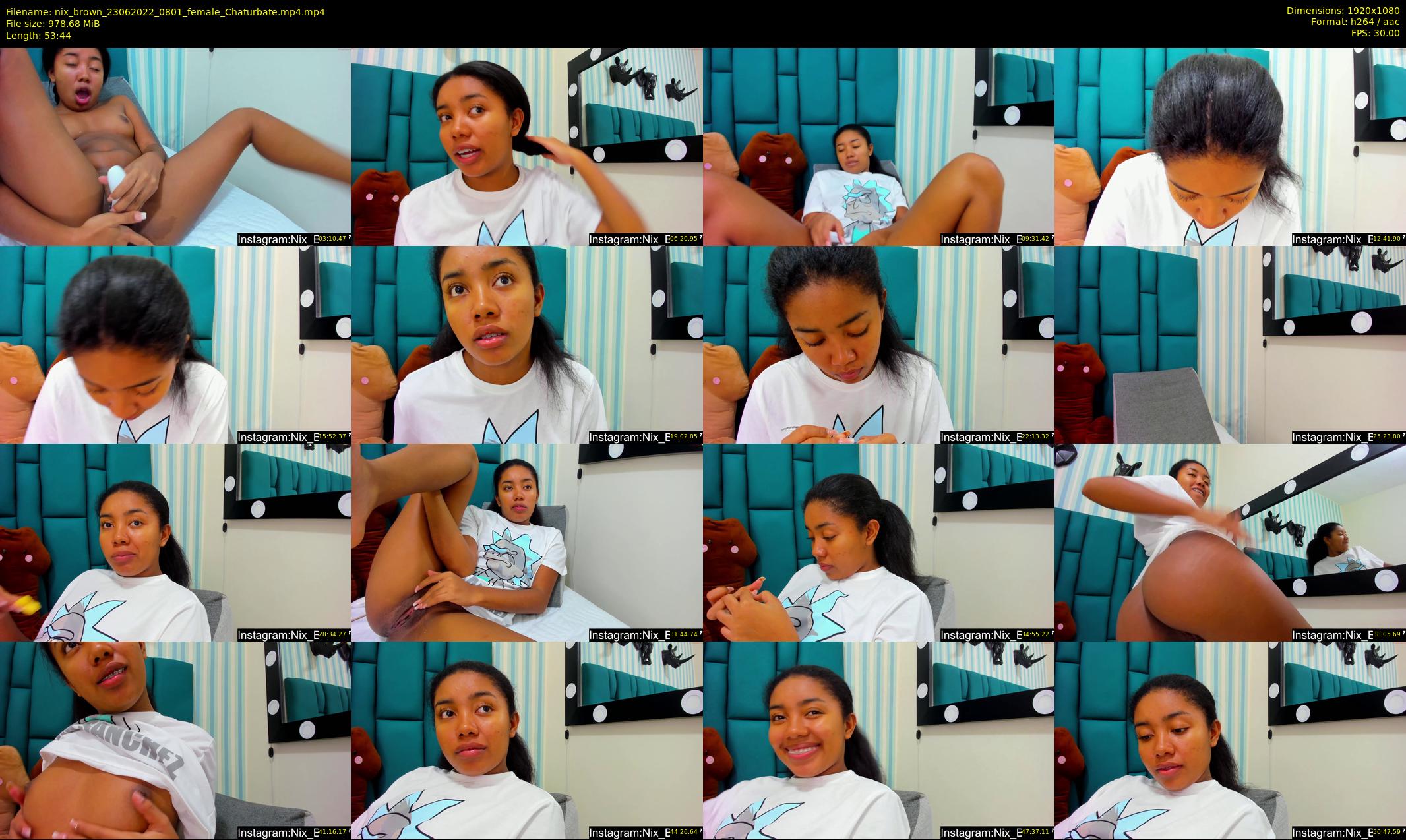 nix_brown — 54 minute Chaturbate female cam show recording, 1080p, Jun 23, 2022