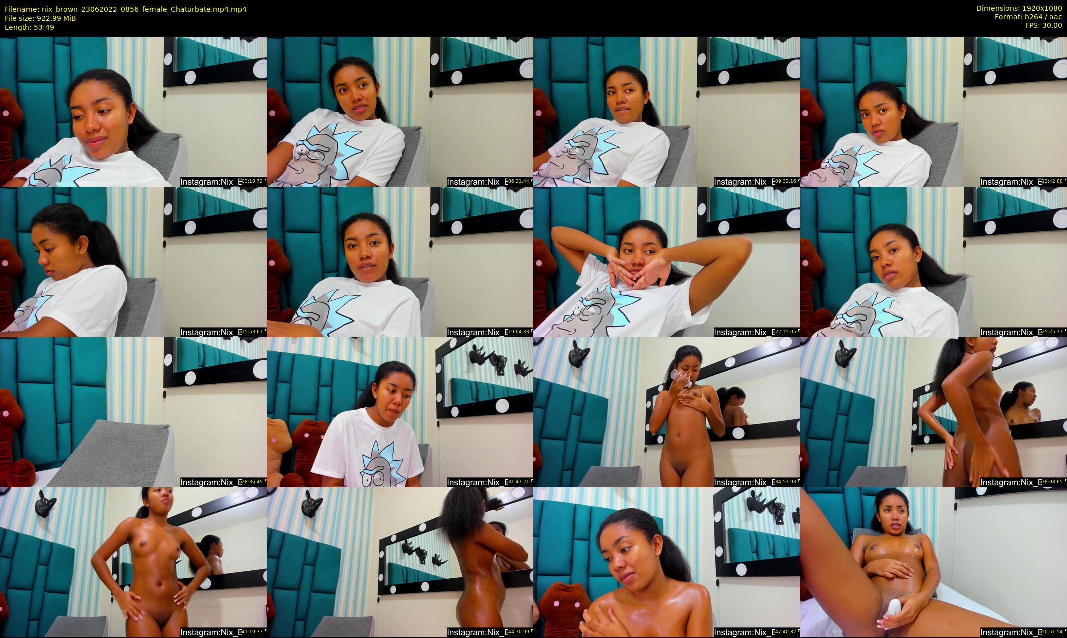 nix_brown — 54 minute Chaturbate female cam show recording, 1080p, Jun 23, 2022