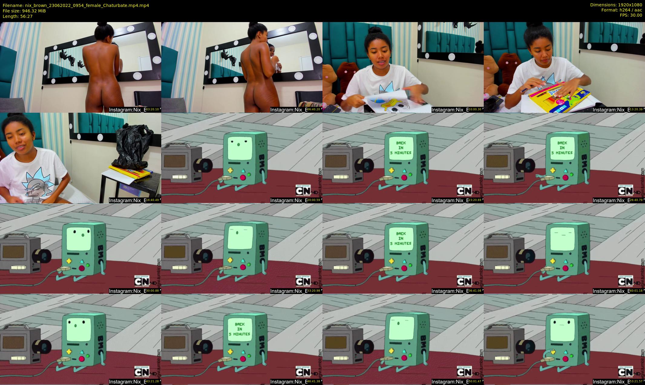nix_brown — 57 minute Chaturbate female cam show recording, 1080p, Jun 23, 2022