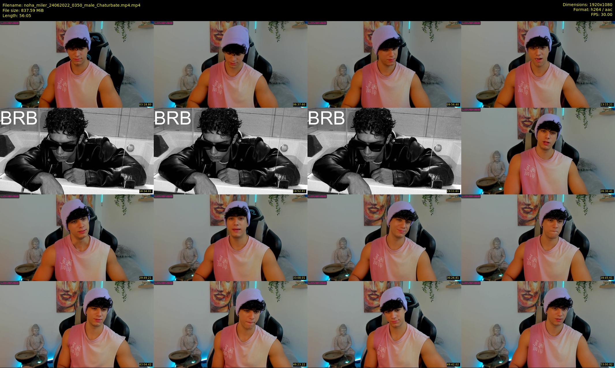 noha_miler — 57 minute Chaturbate male cam show recording, 1080p, Jun 24, 2022