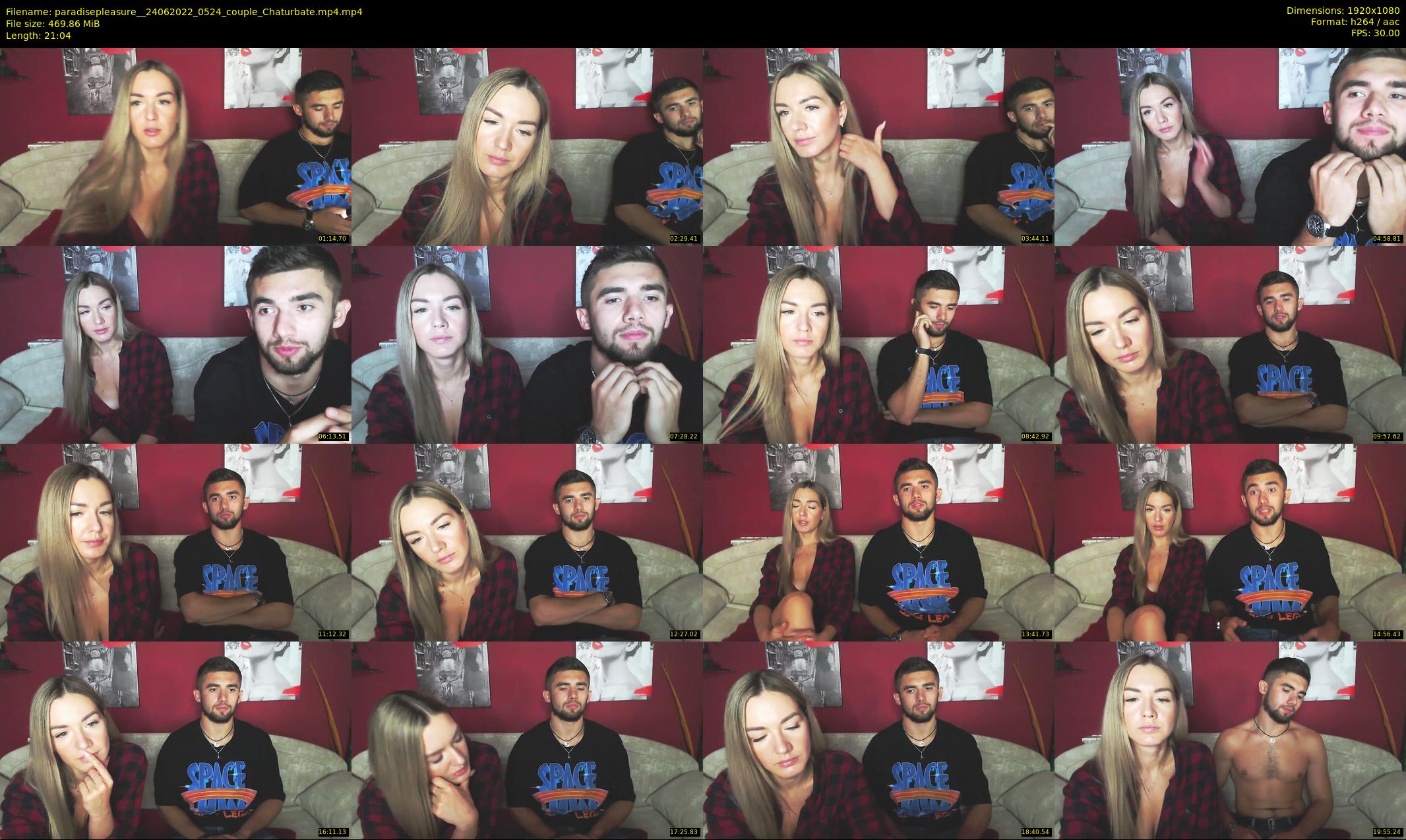 paradisepleasure_ — 22 minute Chaturbate couple cam show recording, 1080p, Jun 24, 2022