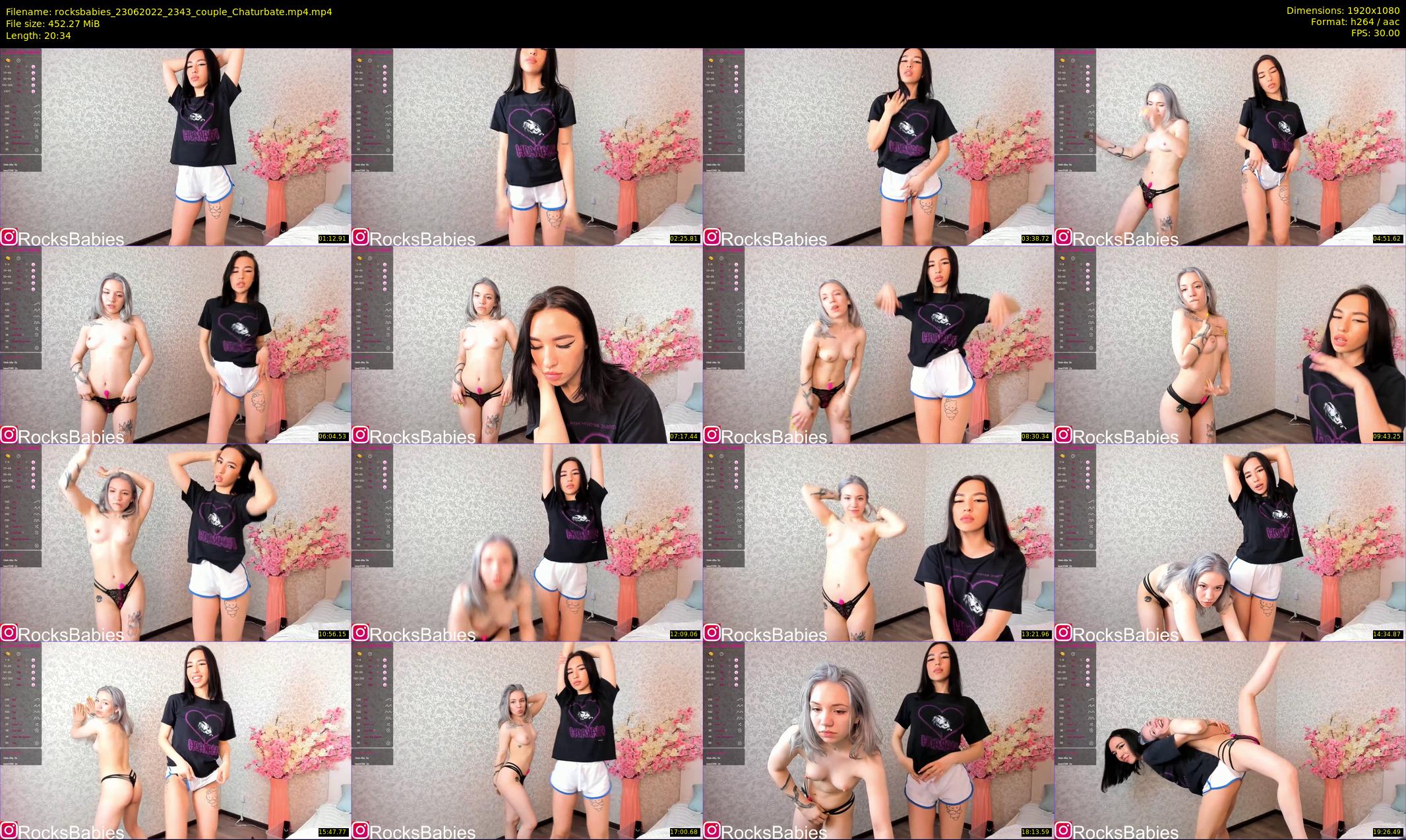 rocksbabies — 21 minute Chaturbate female cam show recording, 1080p, Jun 23, 2022