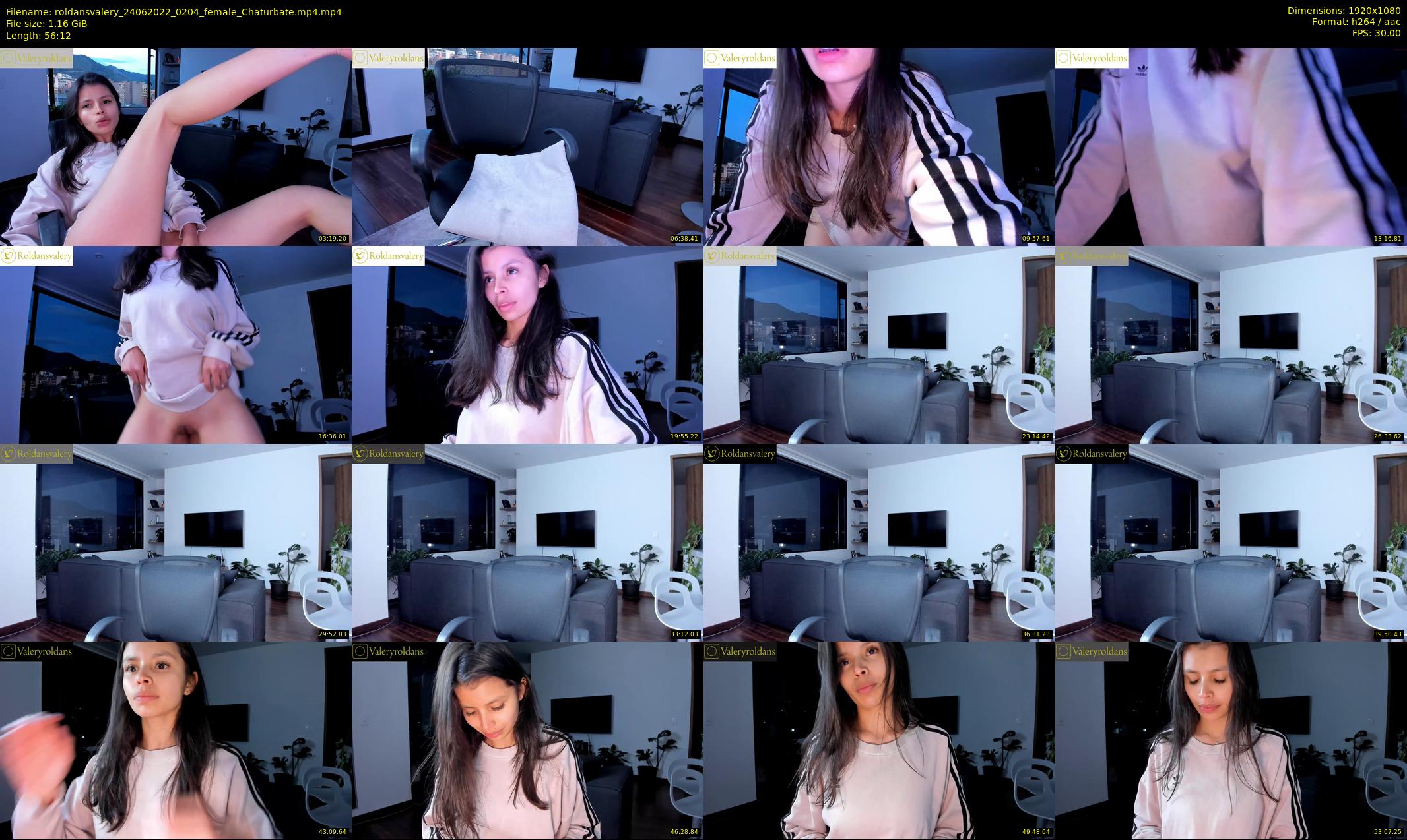 roldansvalery — 57 minute Chaturbate female cam show recording, 1080p, Jun 24, 2022