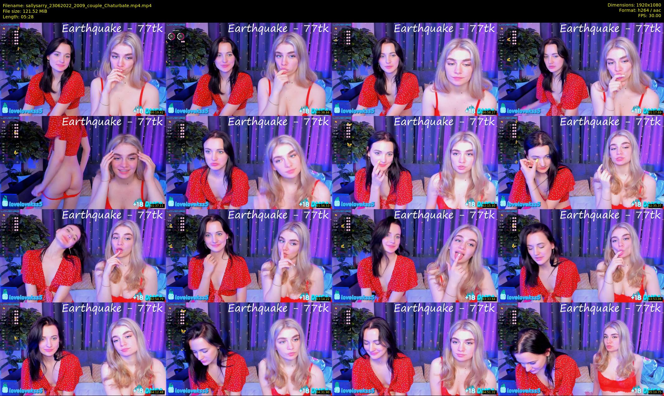 sallysarry — 6 minute Chaturbate couple cam show recording, 1080p, Jun 23, 2022