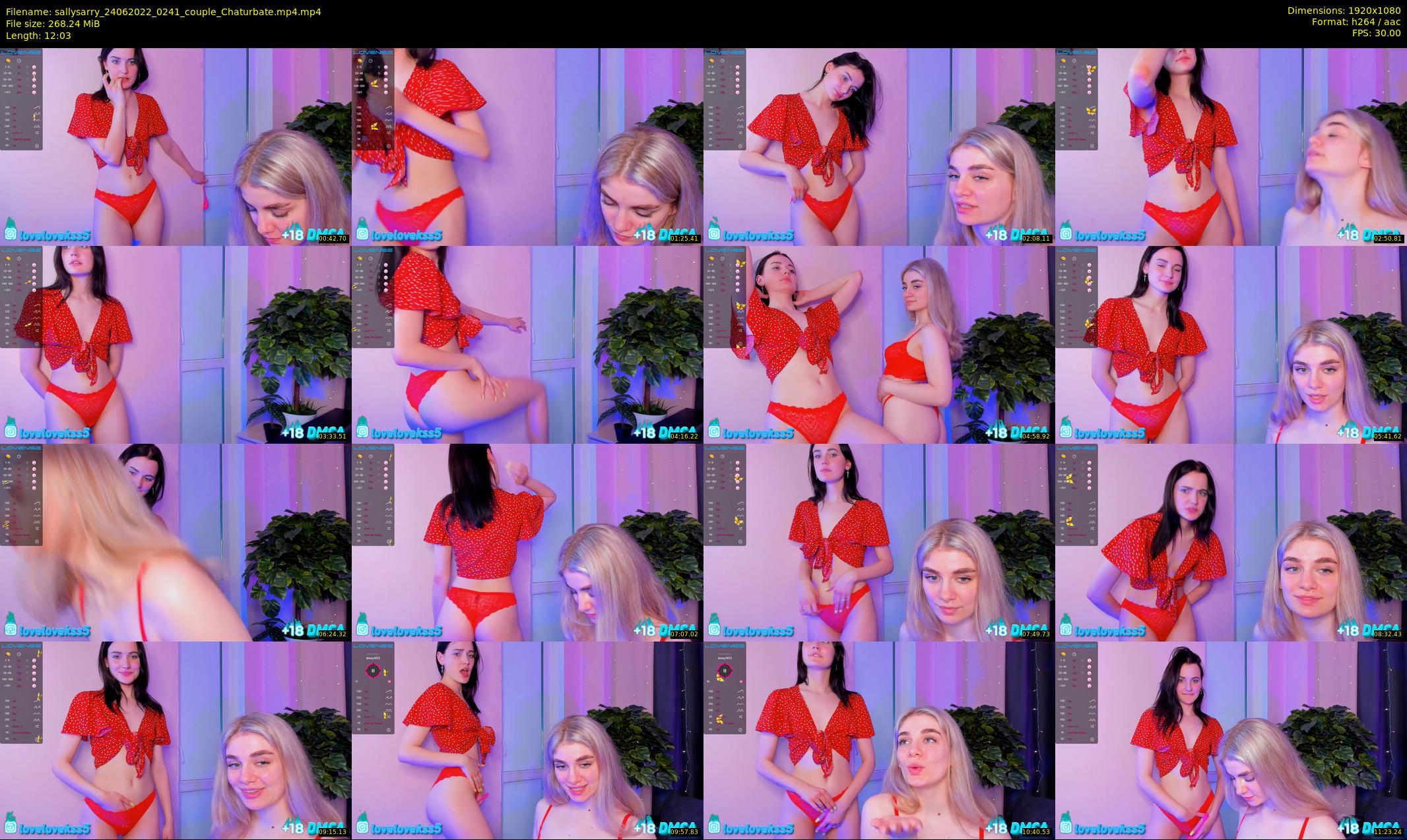 sallysarry — 13 minute Chaturbate couple cam show recording, 1080p, Jun 24, 2022