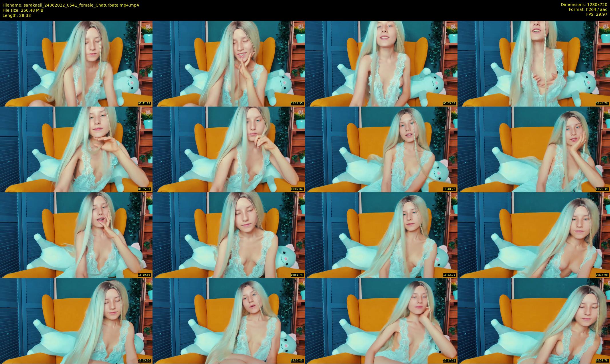 sarakaell — 29 minute Chaturbate female cam show recording, 720p, Jun 24, 2022