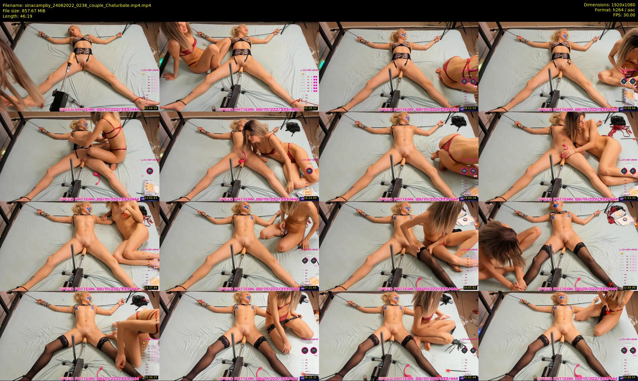 sinacampby — 47 minute Chaturbate couple cam show recording, 1080p, Jun 24, 2022