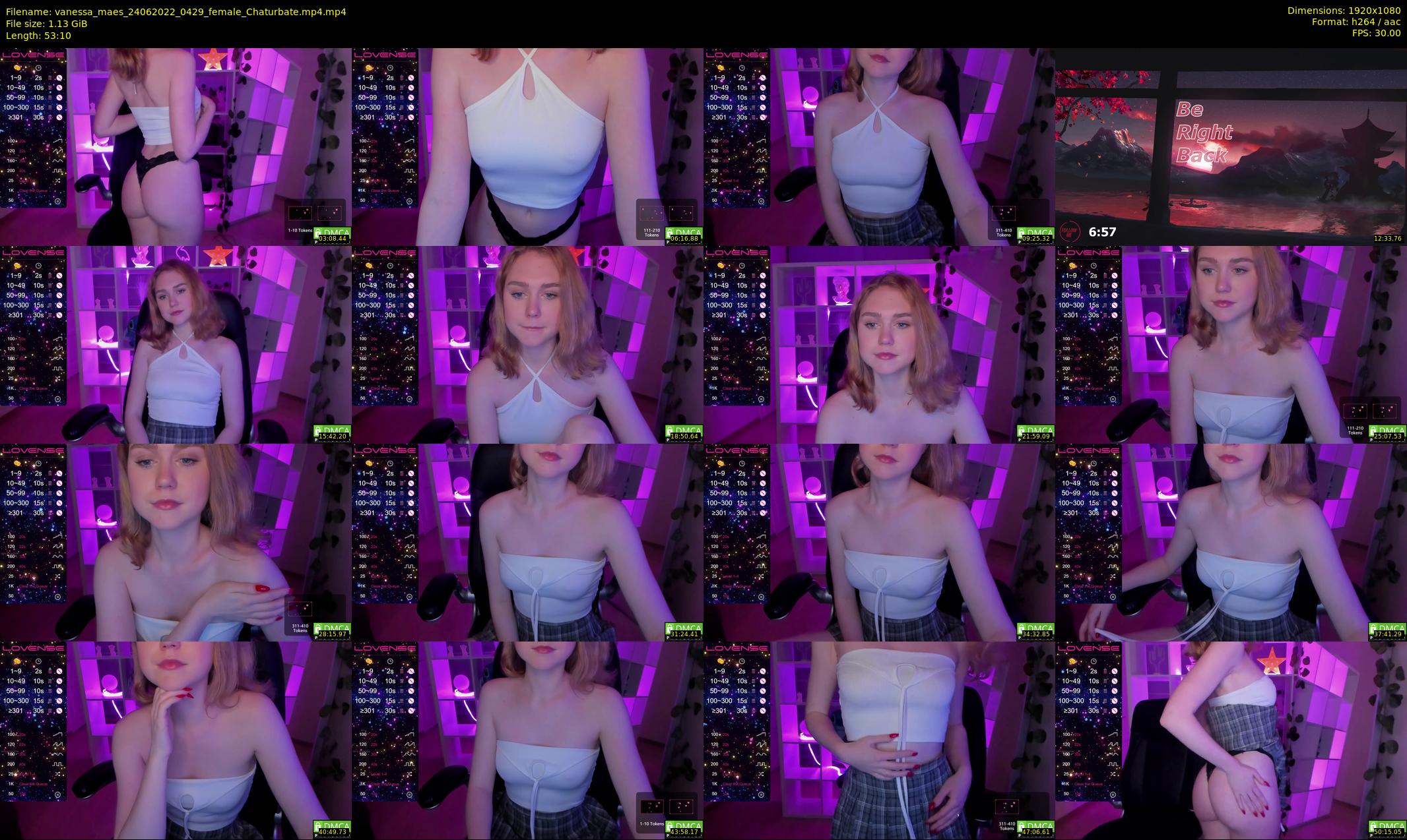 vanessa_maes — 54 minute Chaturbate female cam show recording, 1080p, Jun 24, 2022