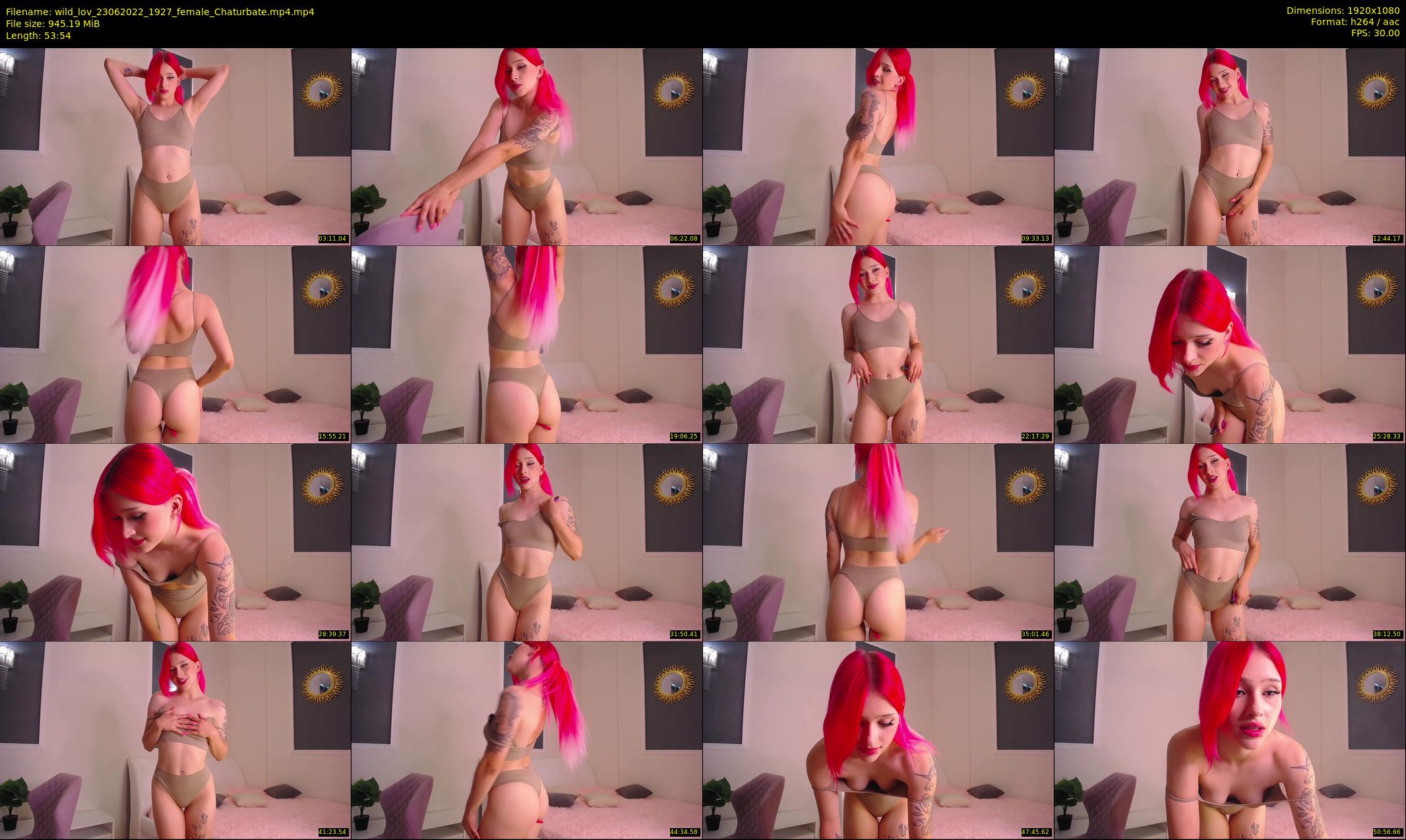 wild_lov — 54 minute Chaturbate female cam show recording, 1080p, Jun 23, 2022