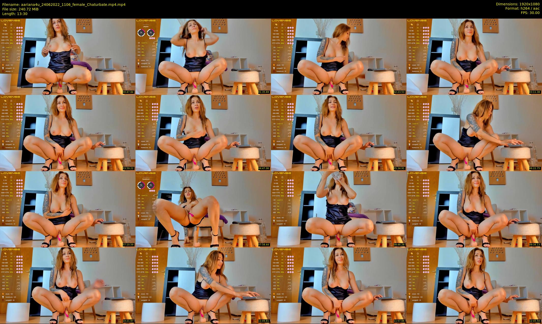 aariana4u — 14 minute Chaturbate female cam show recording, 1080p, Jun 24, 2022