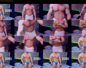 adam_muscle_ — 61 minute Chaturbate male cam show recording, 1080p, Jun 24, 2022