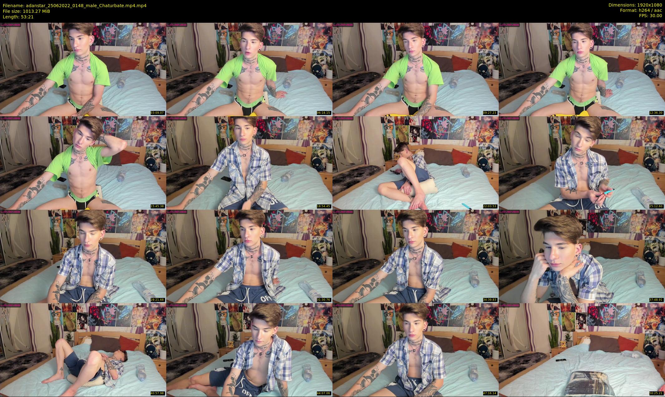 adanstar — 54 minute Chaturbate male cam show recording, 1080p, Jun 25, 2022
