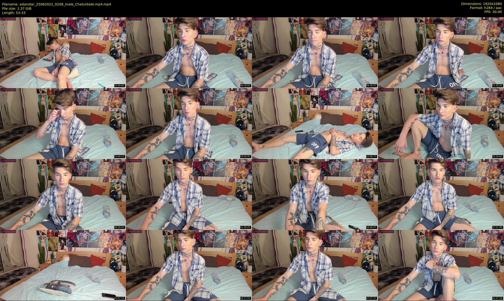 adanstar — 54 minute Chaturbate male cam show recording, 1080p, Jun 25, 2022