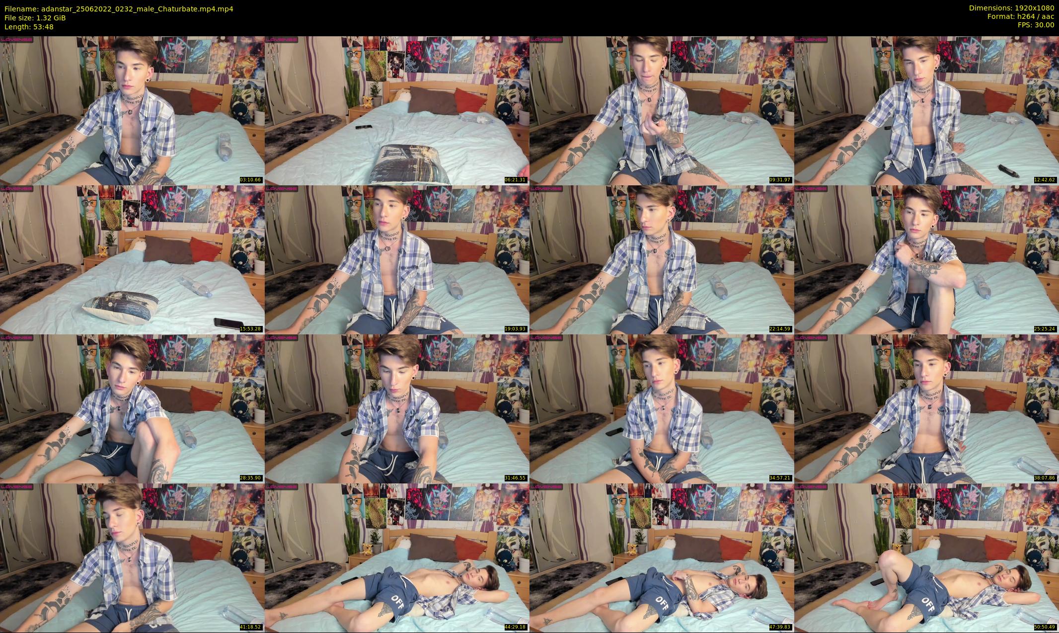 adanstar — 54 minute Chaturbate male cam show recording, 1080p, Jun 25, 2022