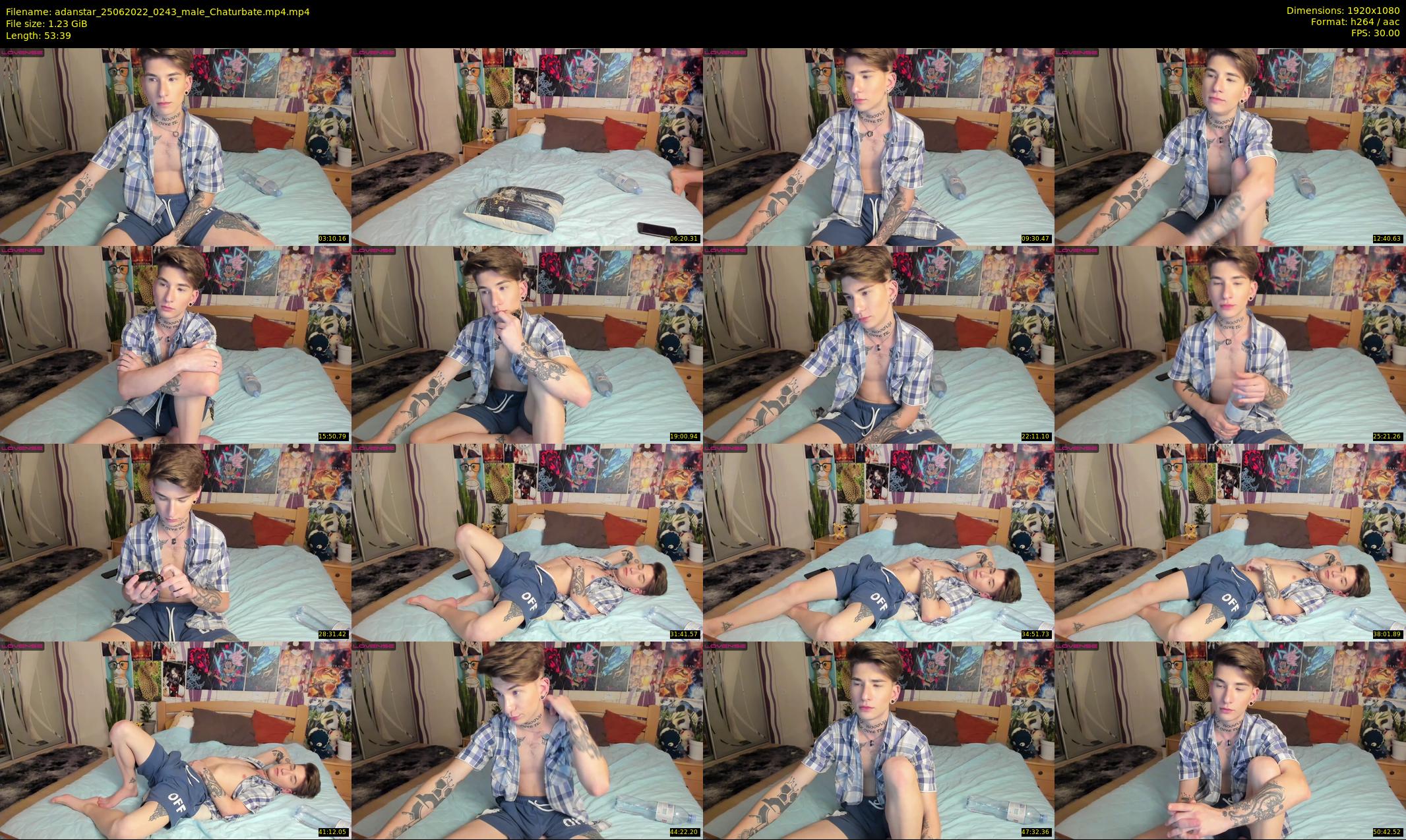 adanstar — 54 minute Chaturbate male cam show recording, 1080p, Jun 25, 2022
