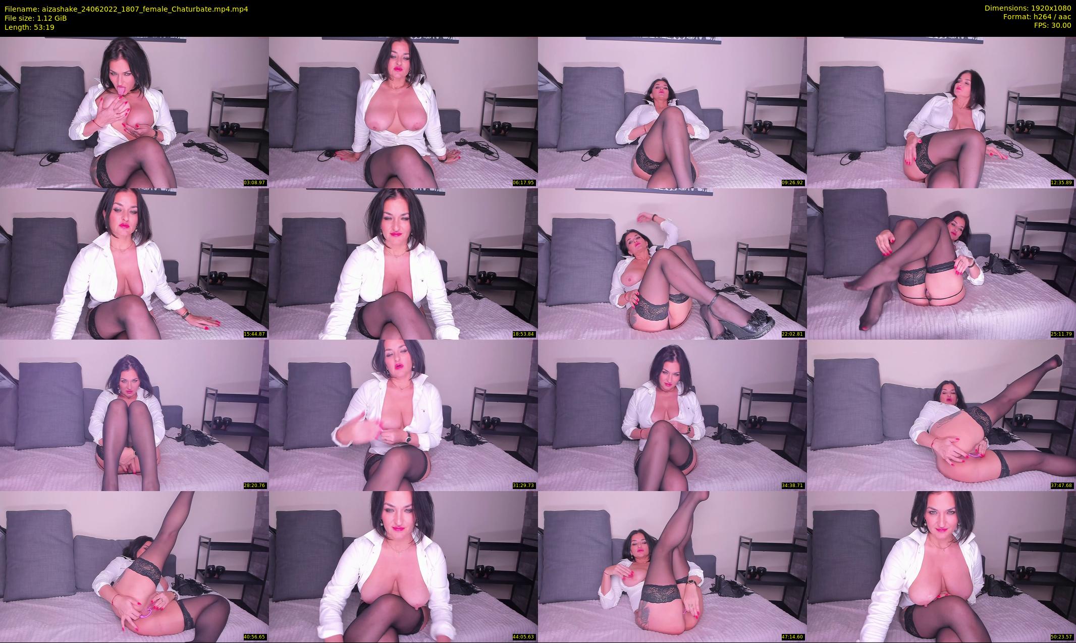aizashake — 54 minute Chaturbate female cam show recording, 1080p, Jun 24, 2022