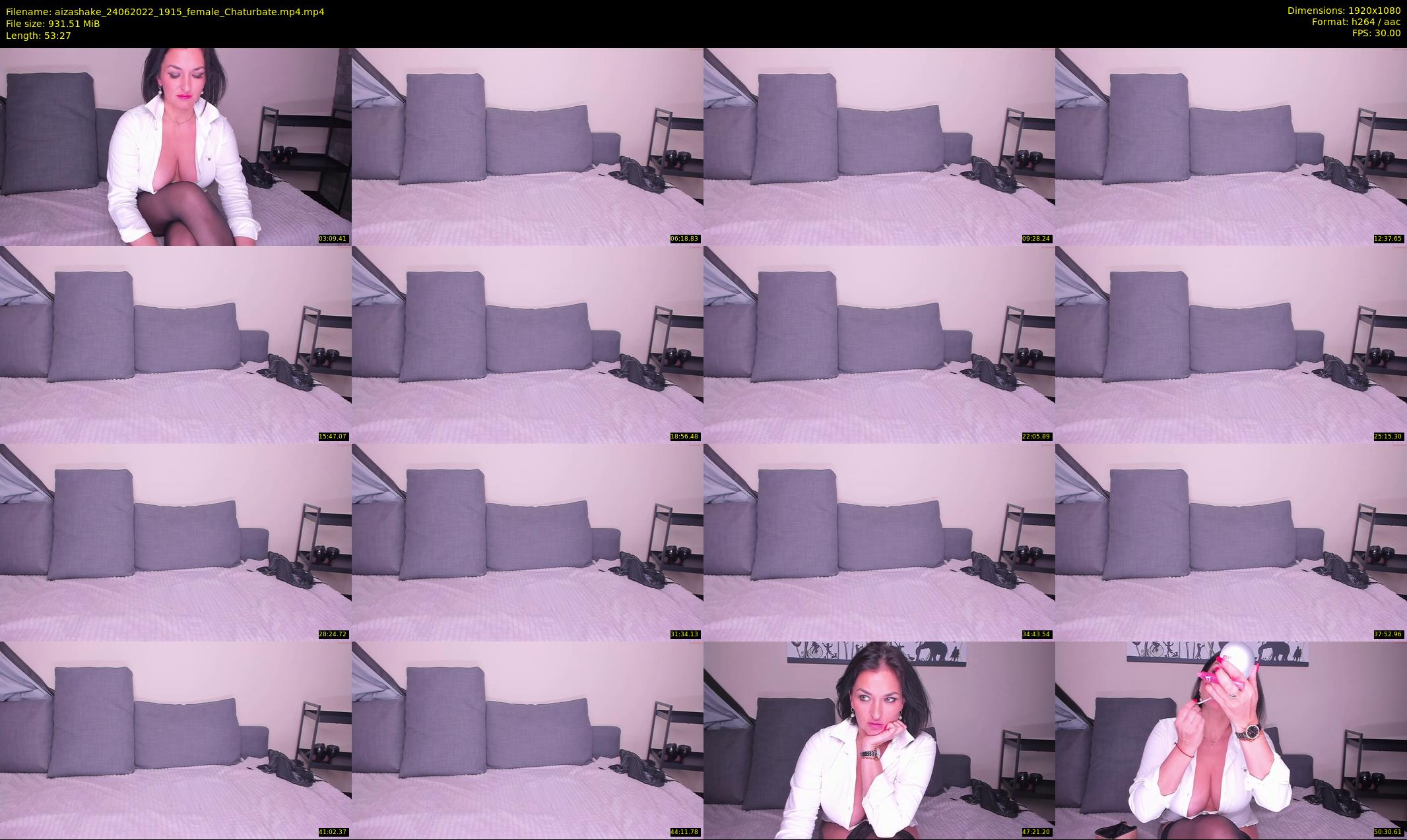 aizashake — 54 minute Chaturbate female cam show recording, 1080p, Jun 24, 2022