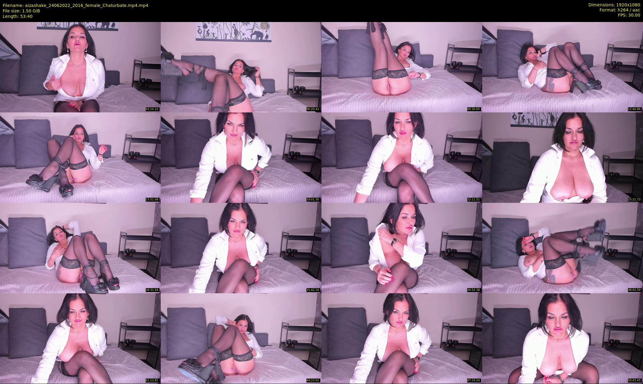aizashake — 54 minute Chaturbate female cam show recording, 1080p, Jun 24, 2022