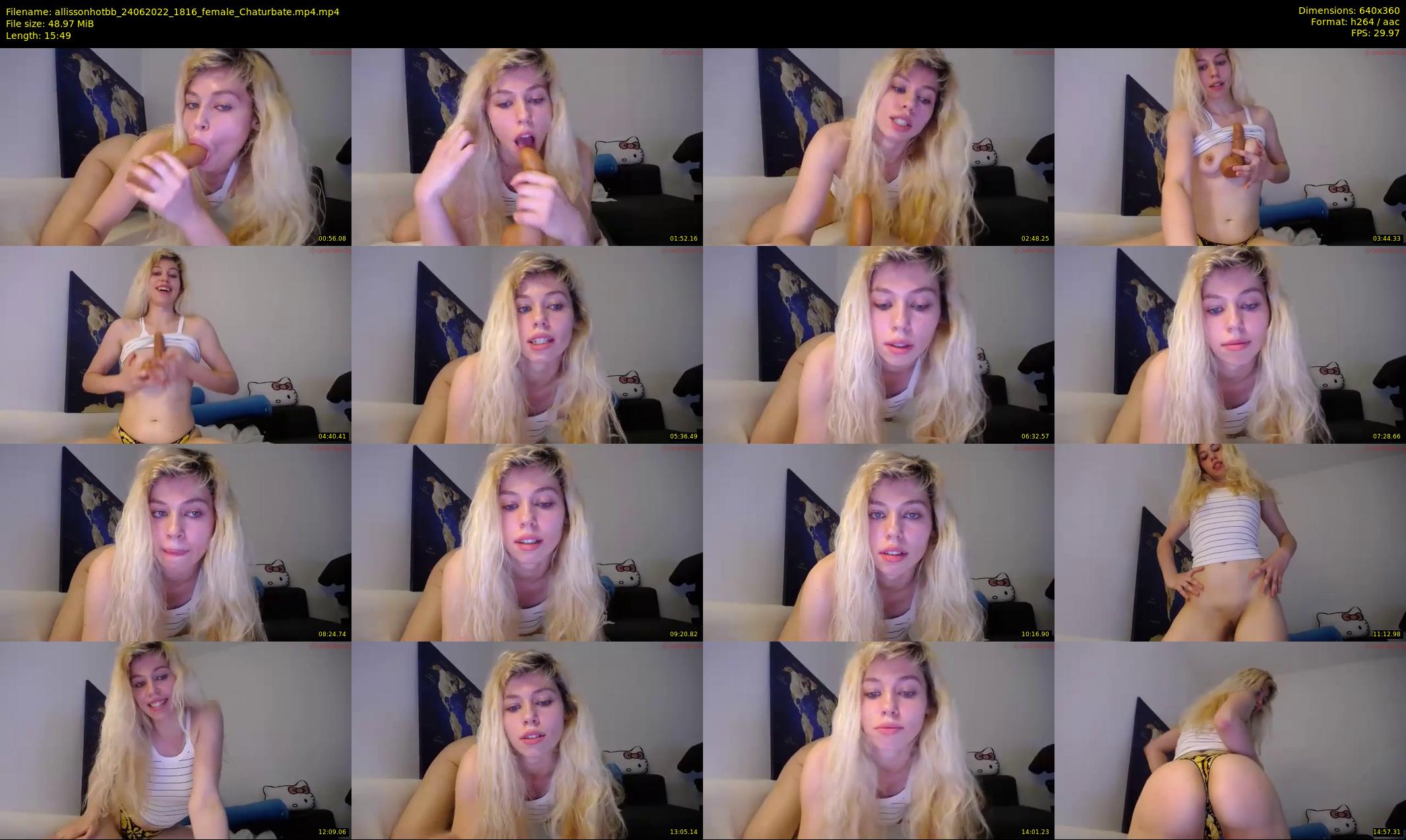 allissonhotbb — 16 minute Chaturbate female cam show recording, 360p, Jun 24, 2022
