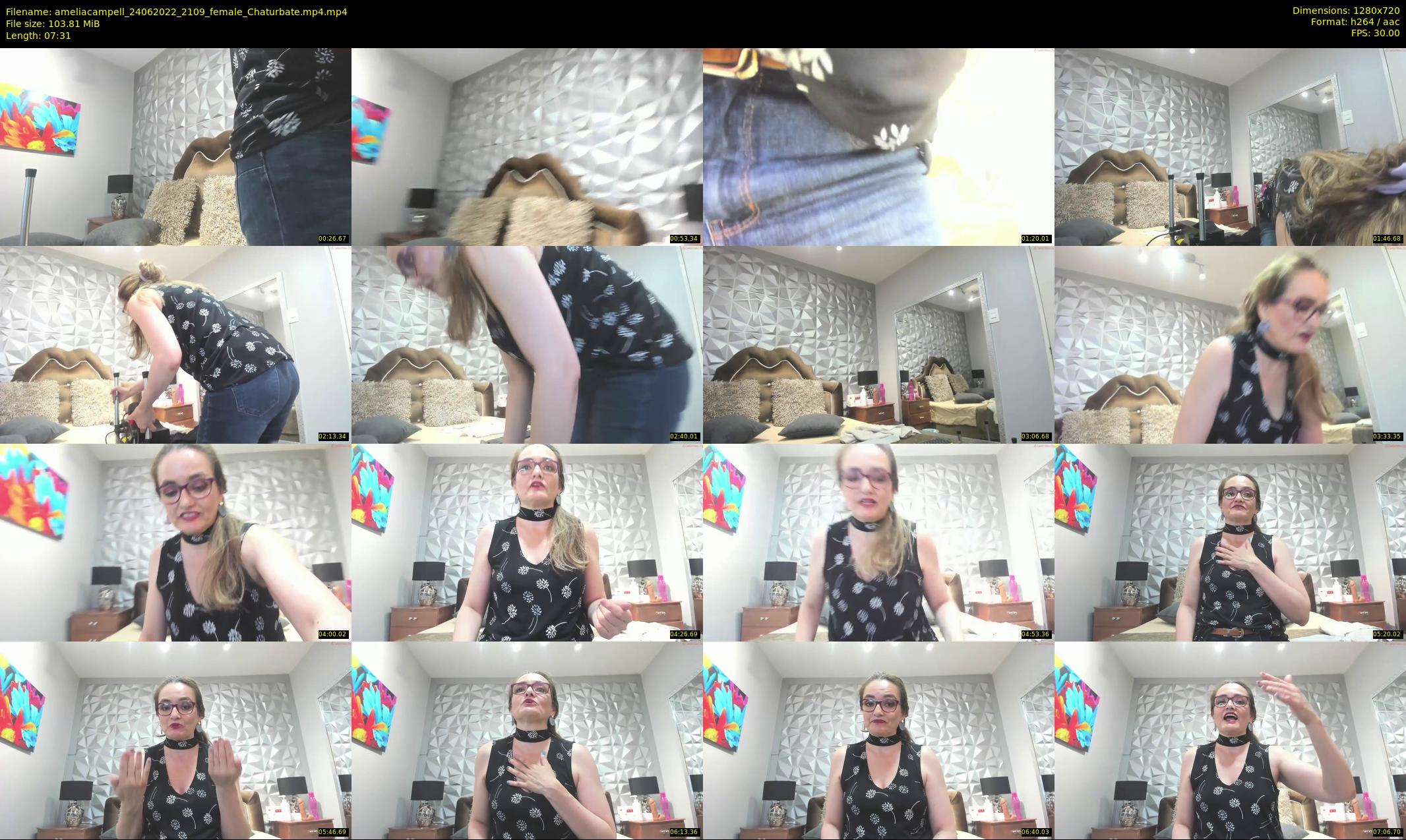 ameliacampell — 8 minute Chaturbate female cam show recording, 720p, Jun 24, 2022