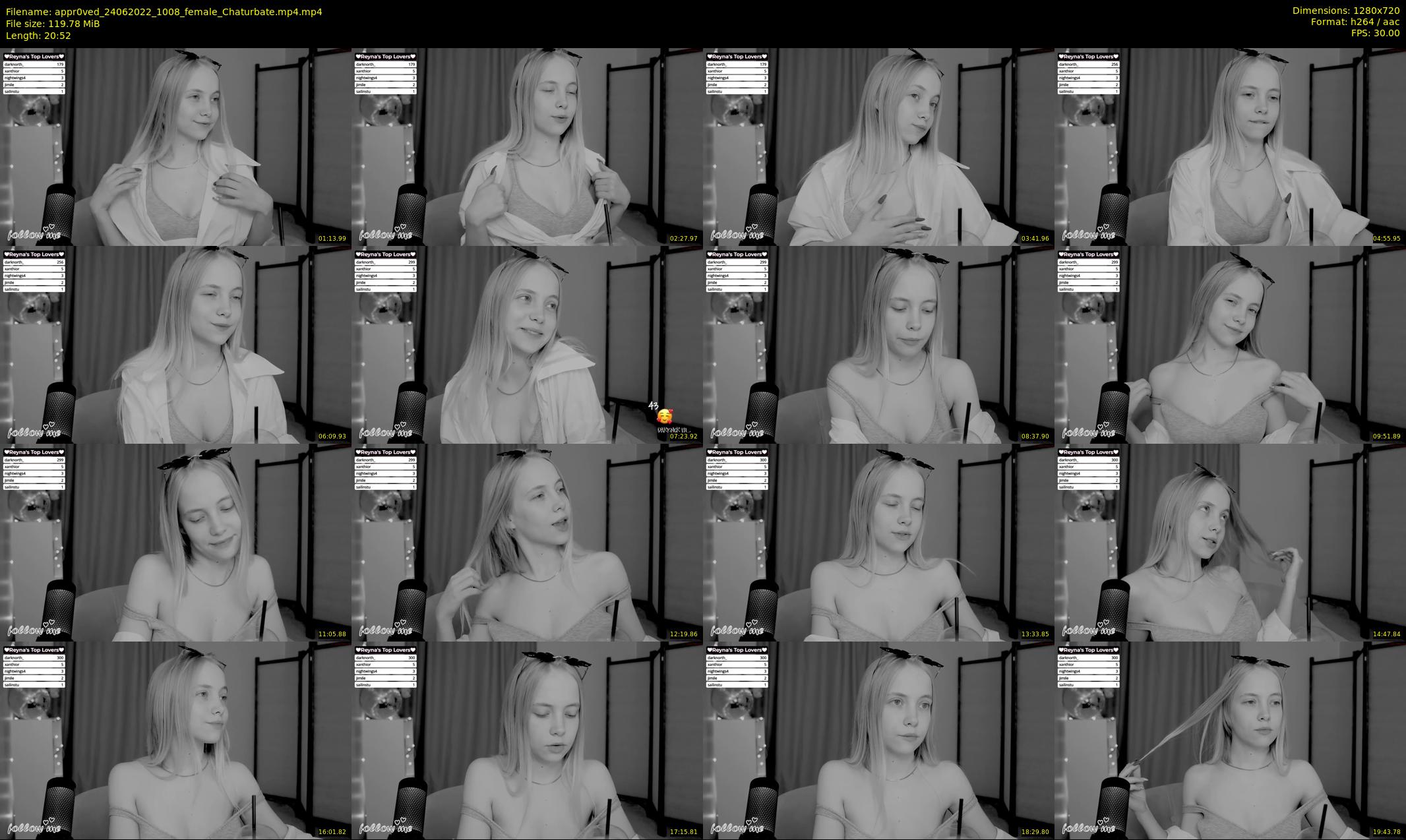 appr0ved — 21 minute Chaturbate female cam show recording, 720p, Jun 24, 2022