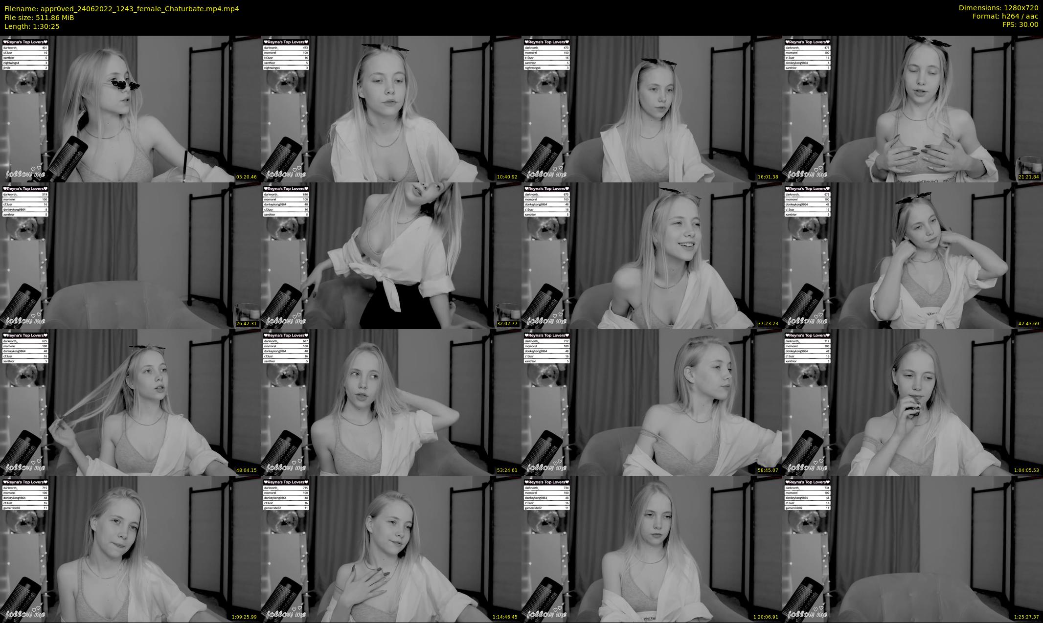 appr0ved — 91 minute Chaturbate female cam show recording, 720p, Jun 24, 2022