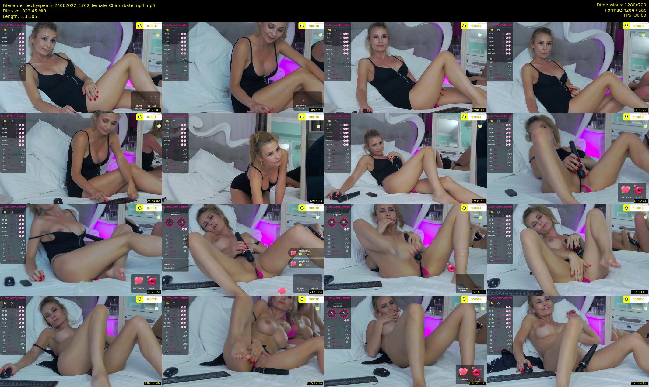 beckyspears — 92 minute Chaturbate female cam show recording, 720p, Jun 24, 2022