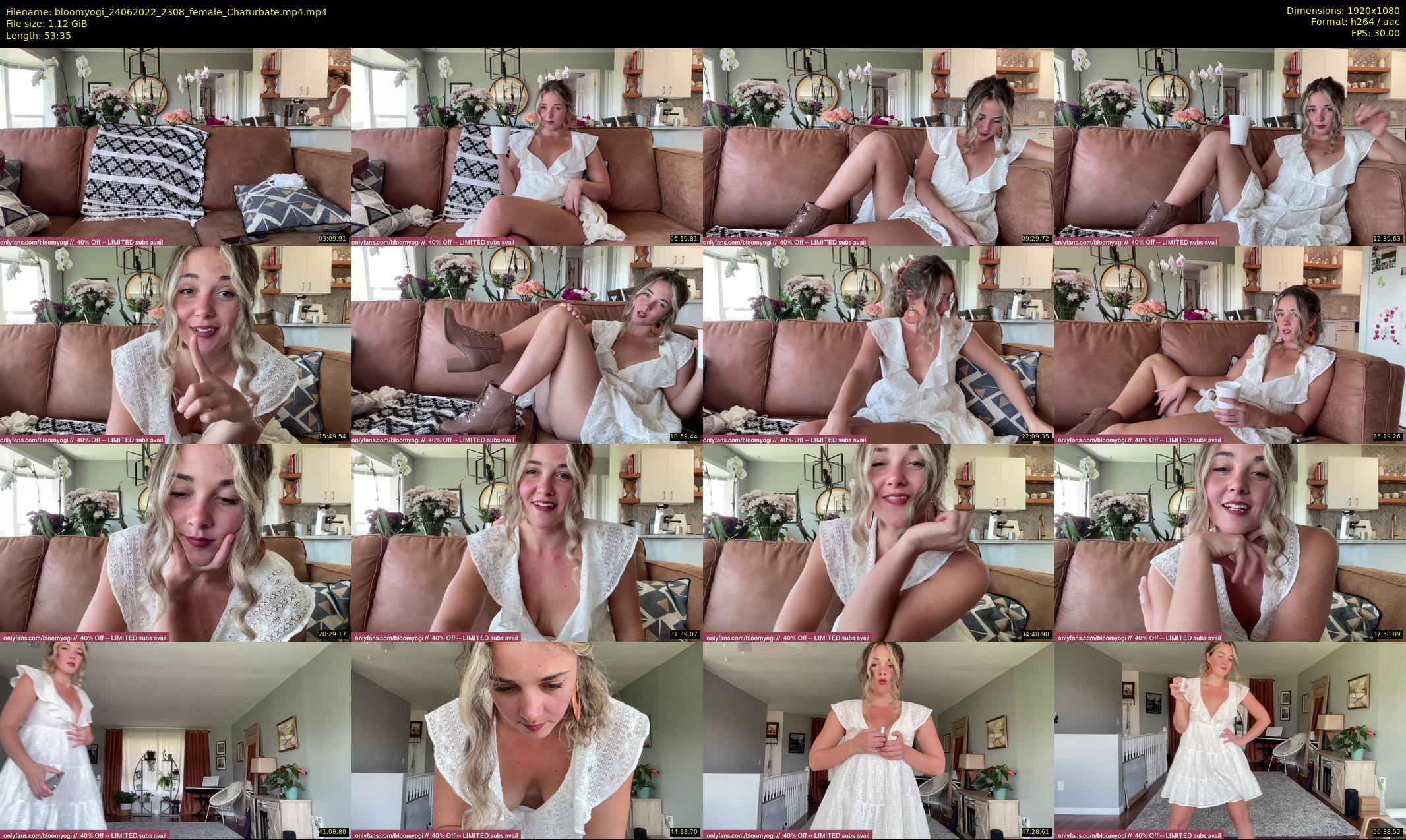 bloomyogi — 54 minute Chaturbate female cam show recording, 1080p, Jun 24, 2022