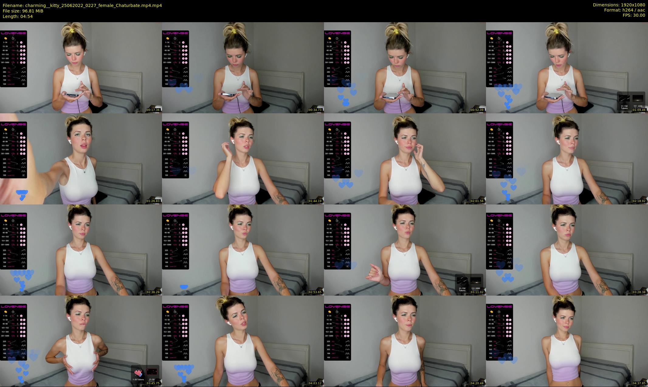 charming__kitty — 5 minute Chaturbate female cam show recording, 1080p, Jun 25, 2022