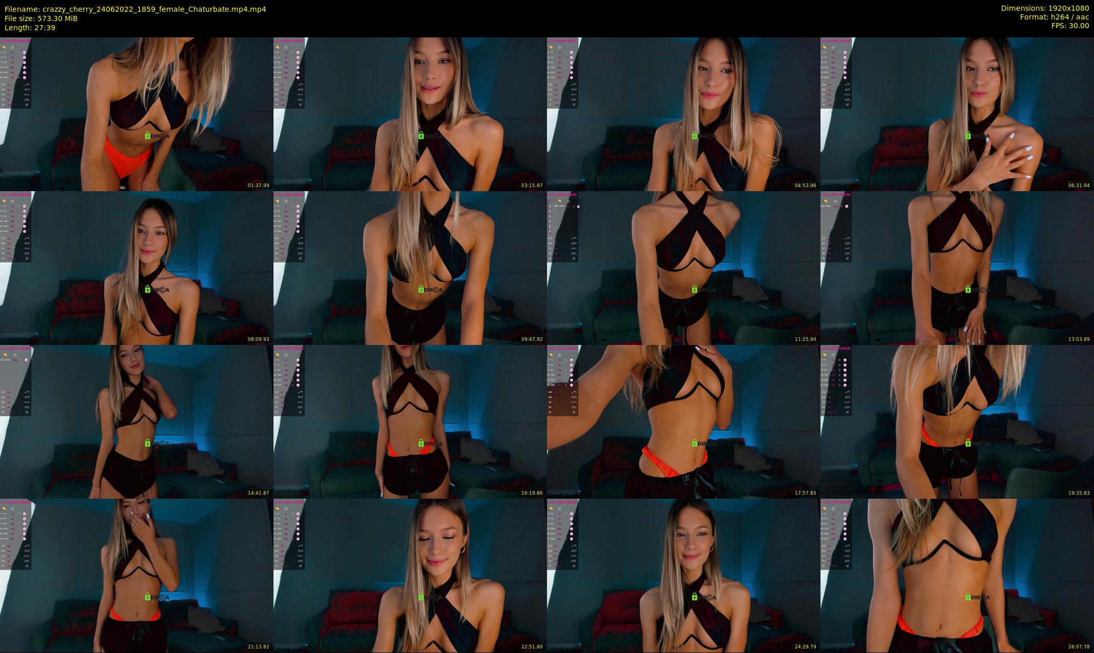 crazzy_cherry — 28 minute Chaturbate female cam show recording, 1080p, Jun 24, 2022
