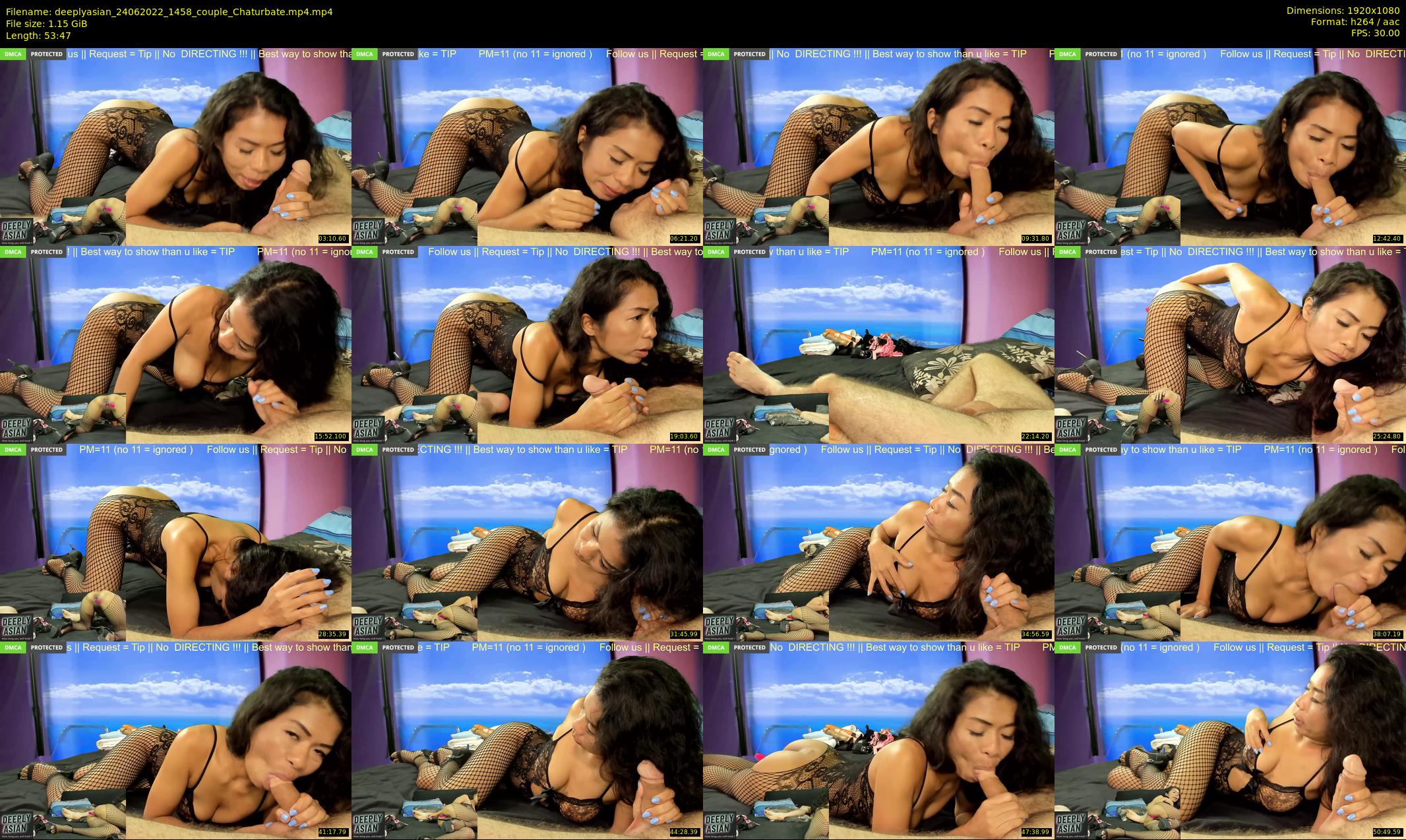 deeplyasian — 54 minute Chaturbate couple cam show recording, 1080p, Jun 24, 2022