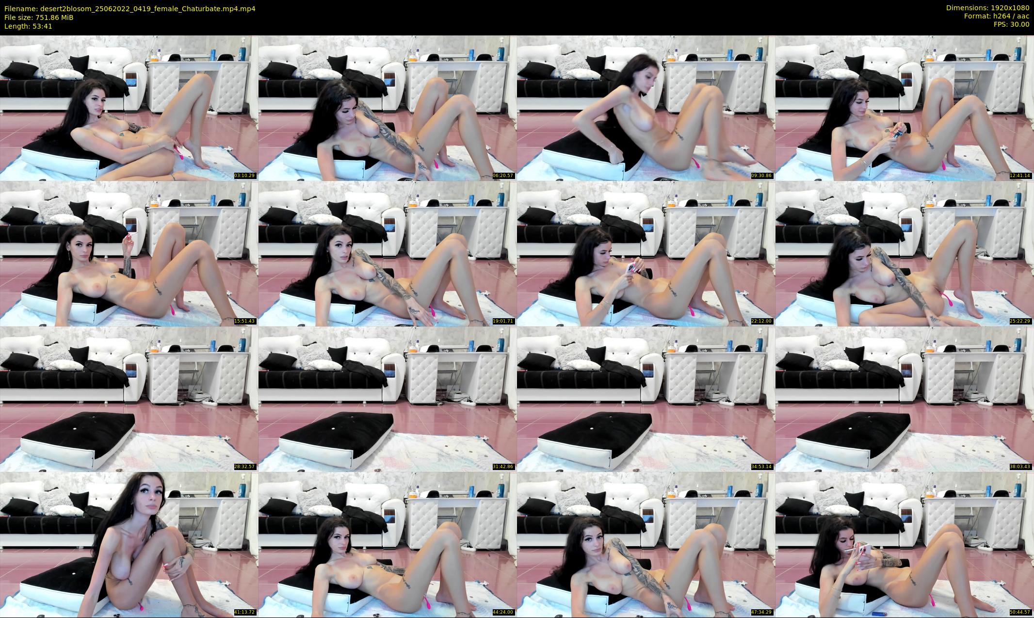 desert2blosom — 54 minute Chaturbate female cam show recording, 1080p, Jun 25, 2022