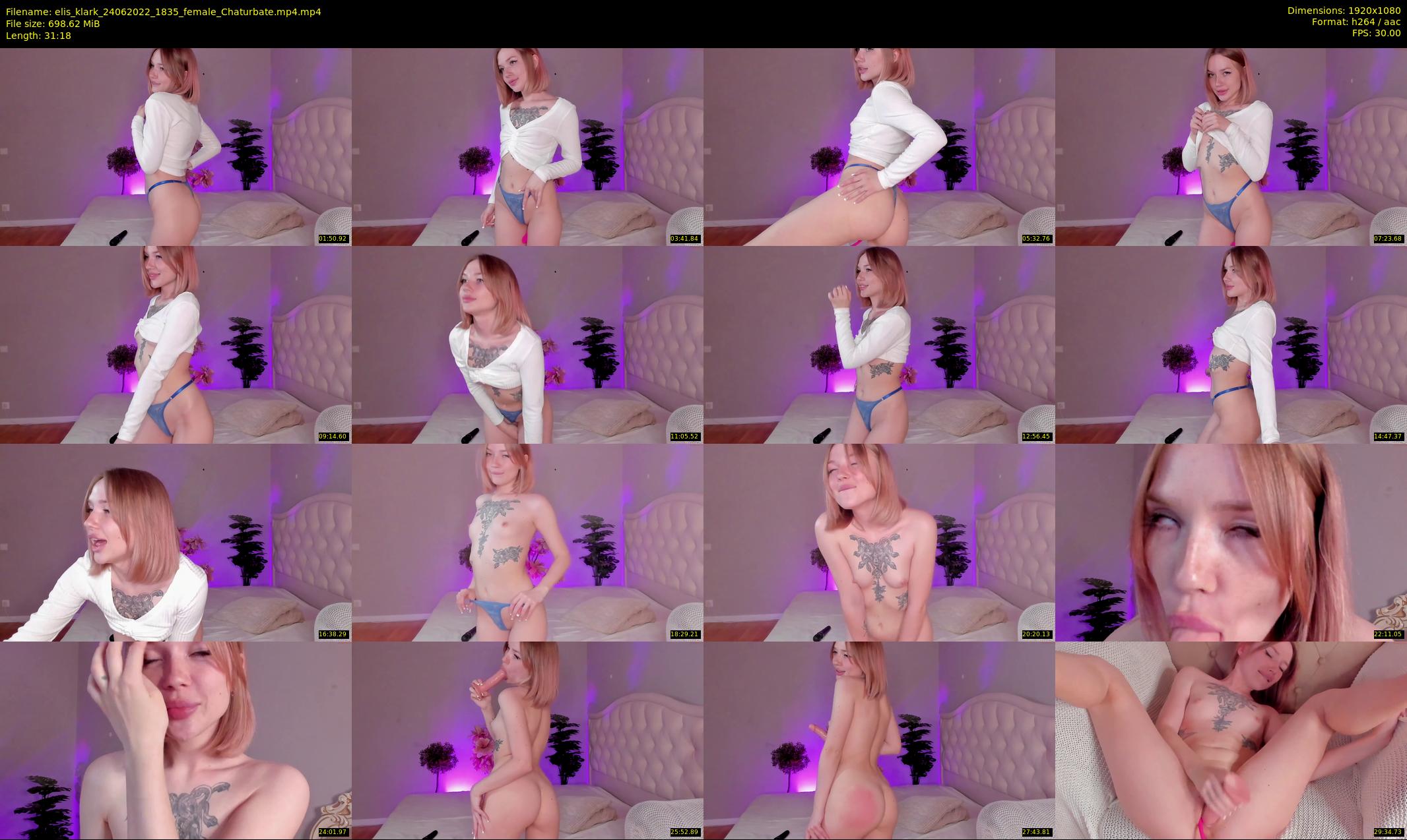 elis_klark — 32 minute Chaturbate female cam show recording, 1080p, Jun 24, 2022